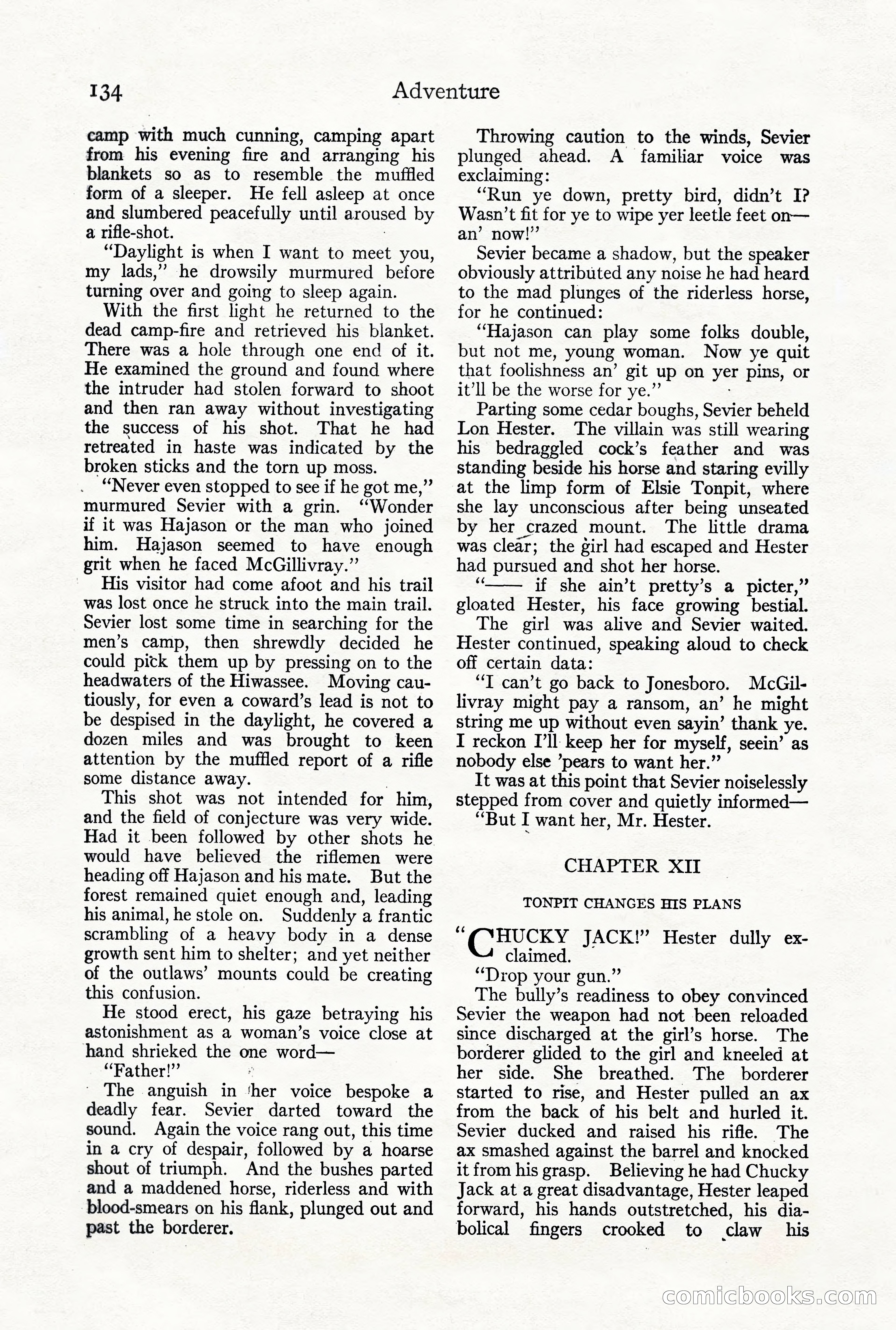 Adventure Magazine, October 3, 1919 — page 148 of 206