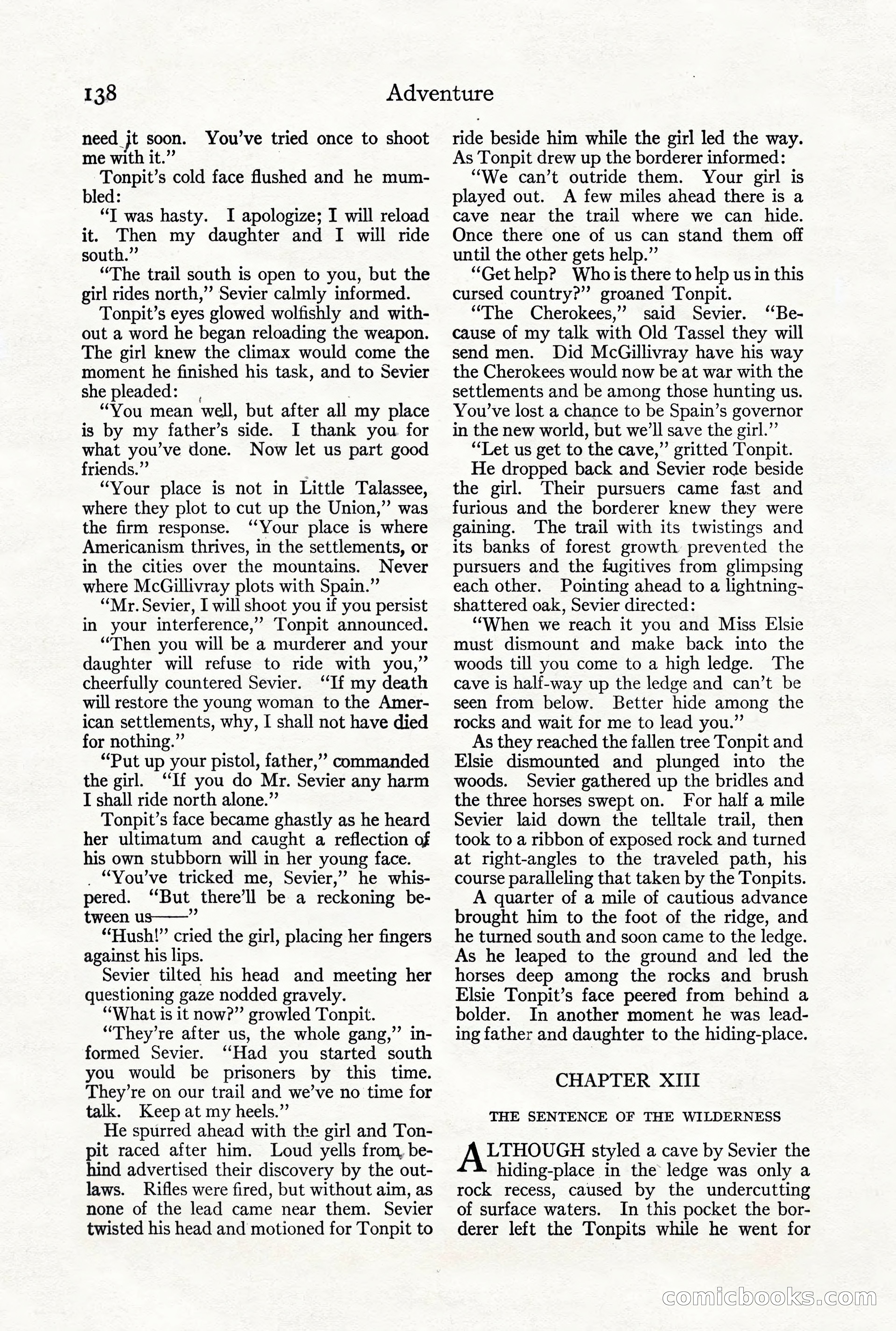 Adventure Magazine, October 3, 1919 — page 152 of 206