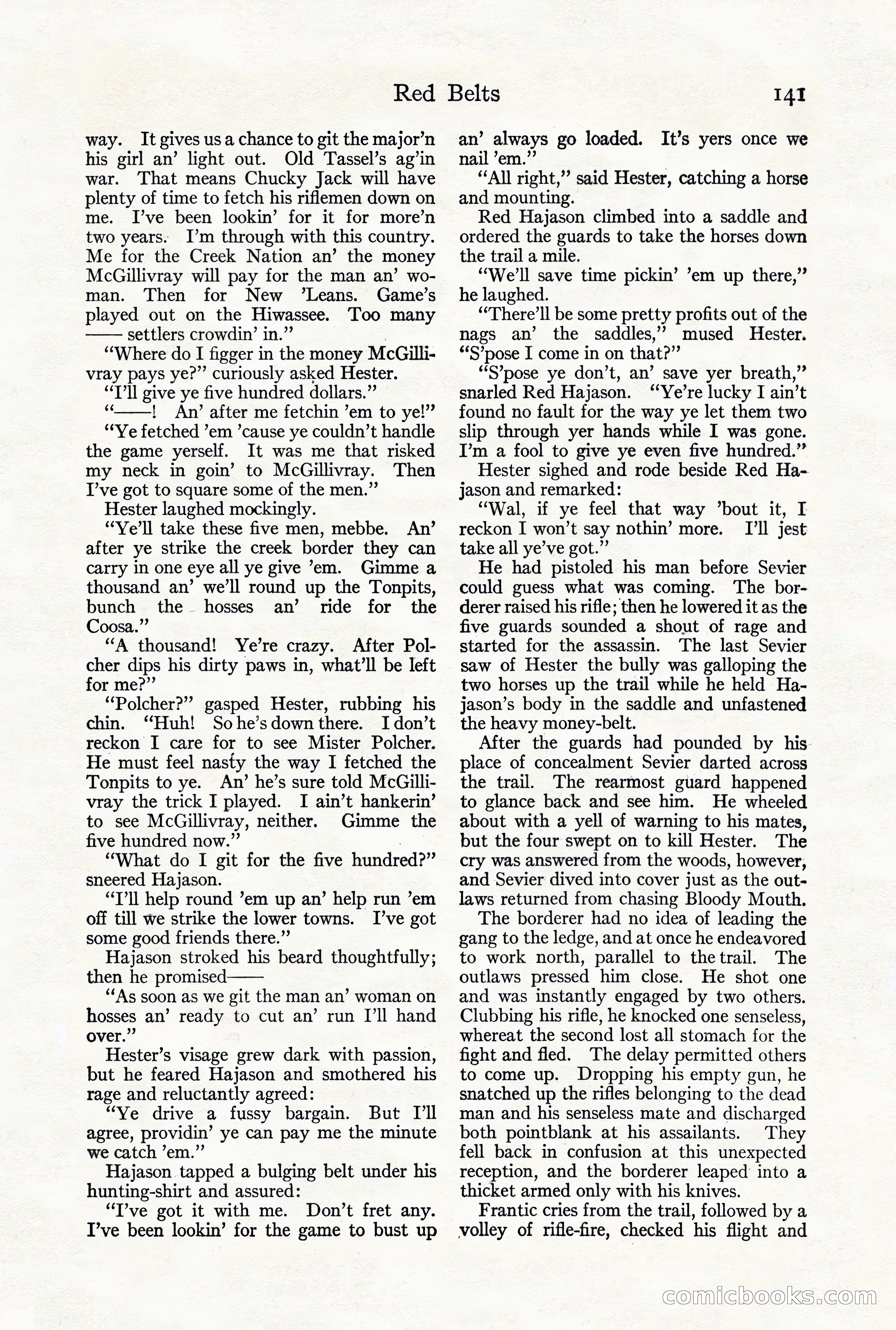Adventure Magazine, October 3, 1919 — page 155 of 206