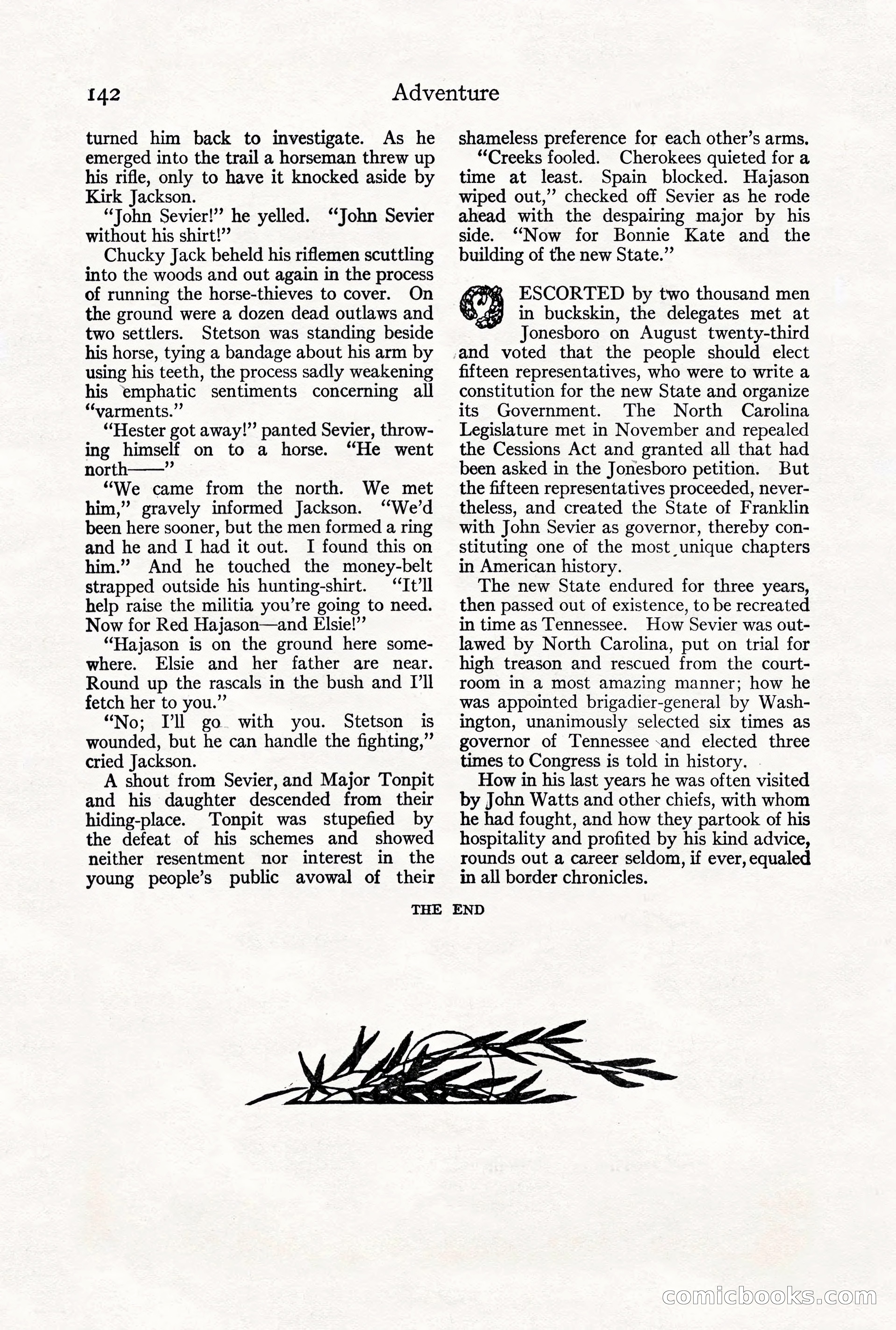 Adventure Magazine, October 3, 1919 — page 156 of 206