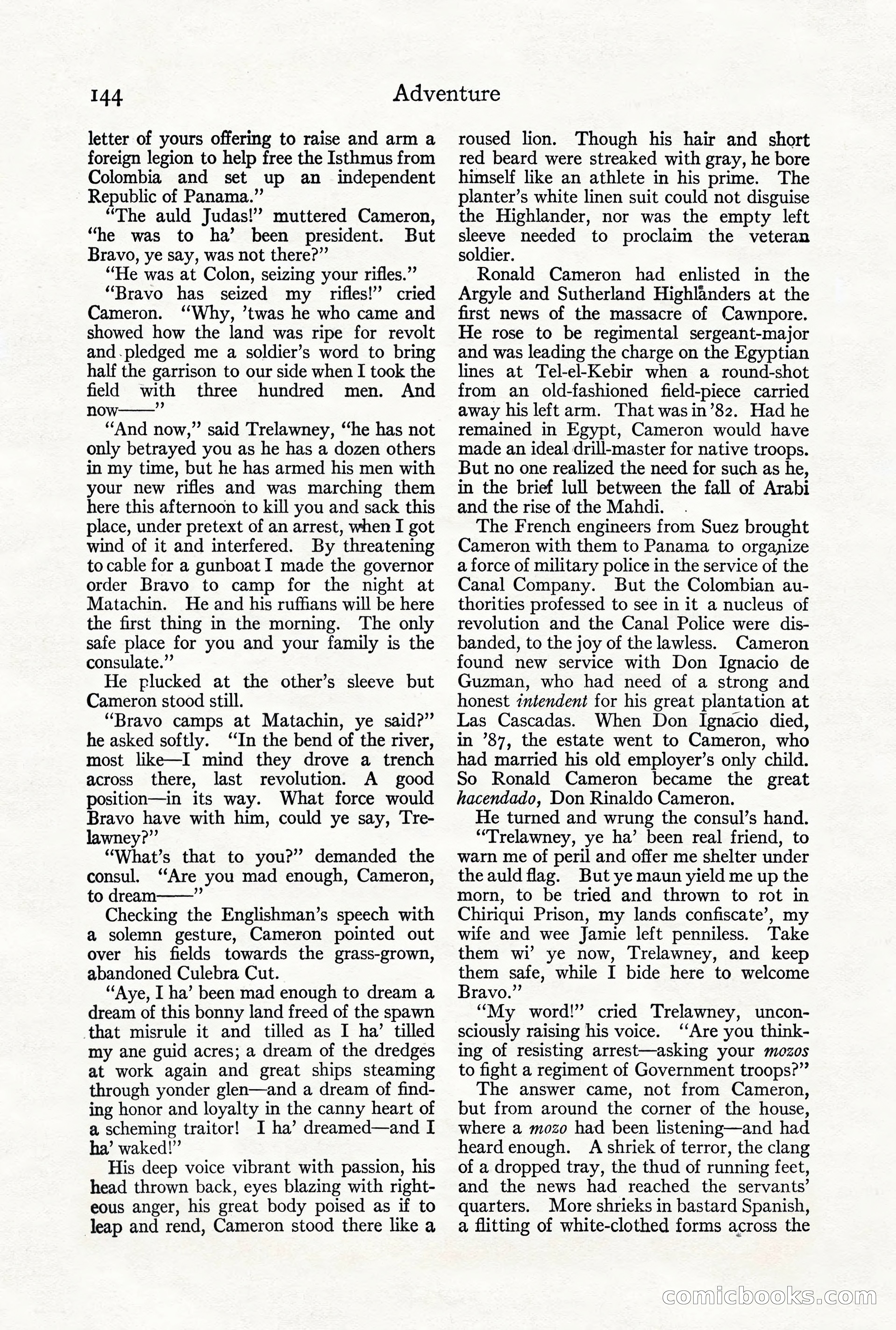 Adventure Magazine, October 3, 1919 — page 158 of 206