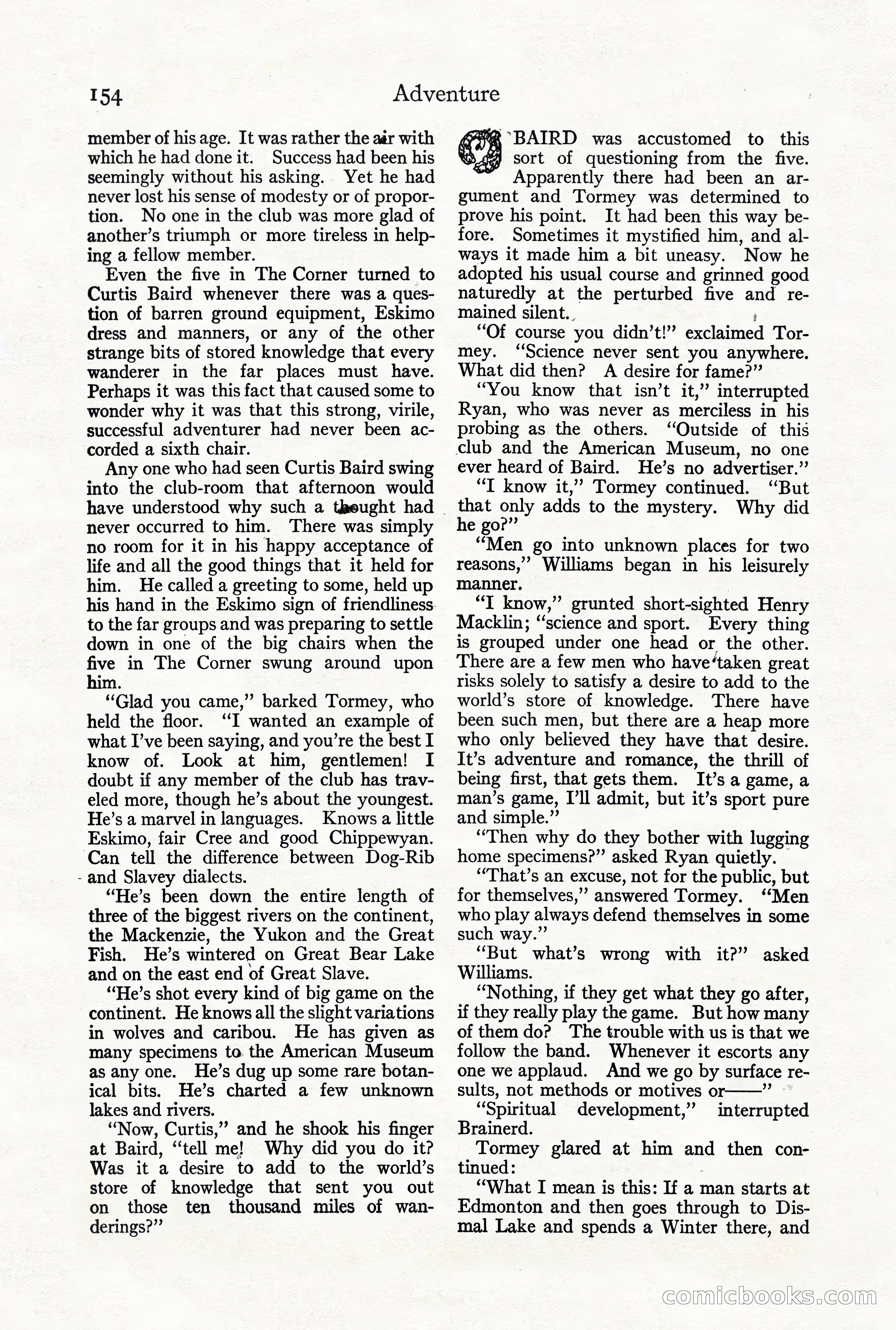 Adventure Magazine, October 3, 1919 — page 168 of 206