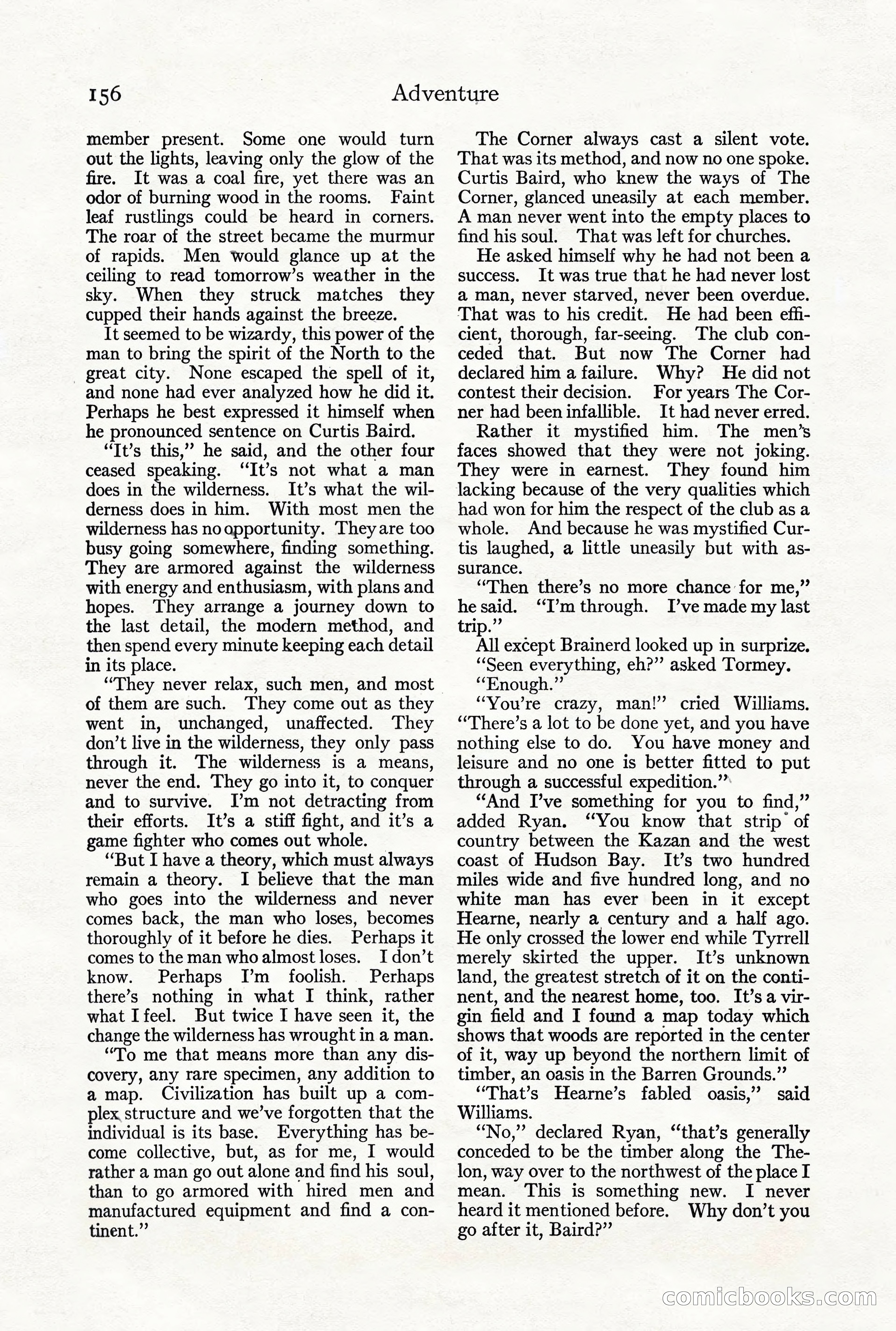 Adventure Magazine, October 3, 1919 — page 170 of 206
