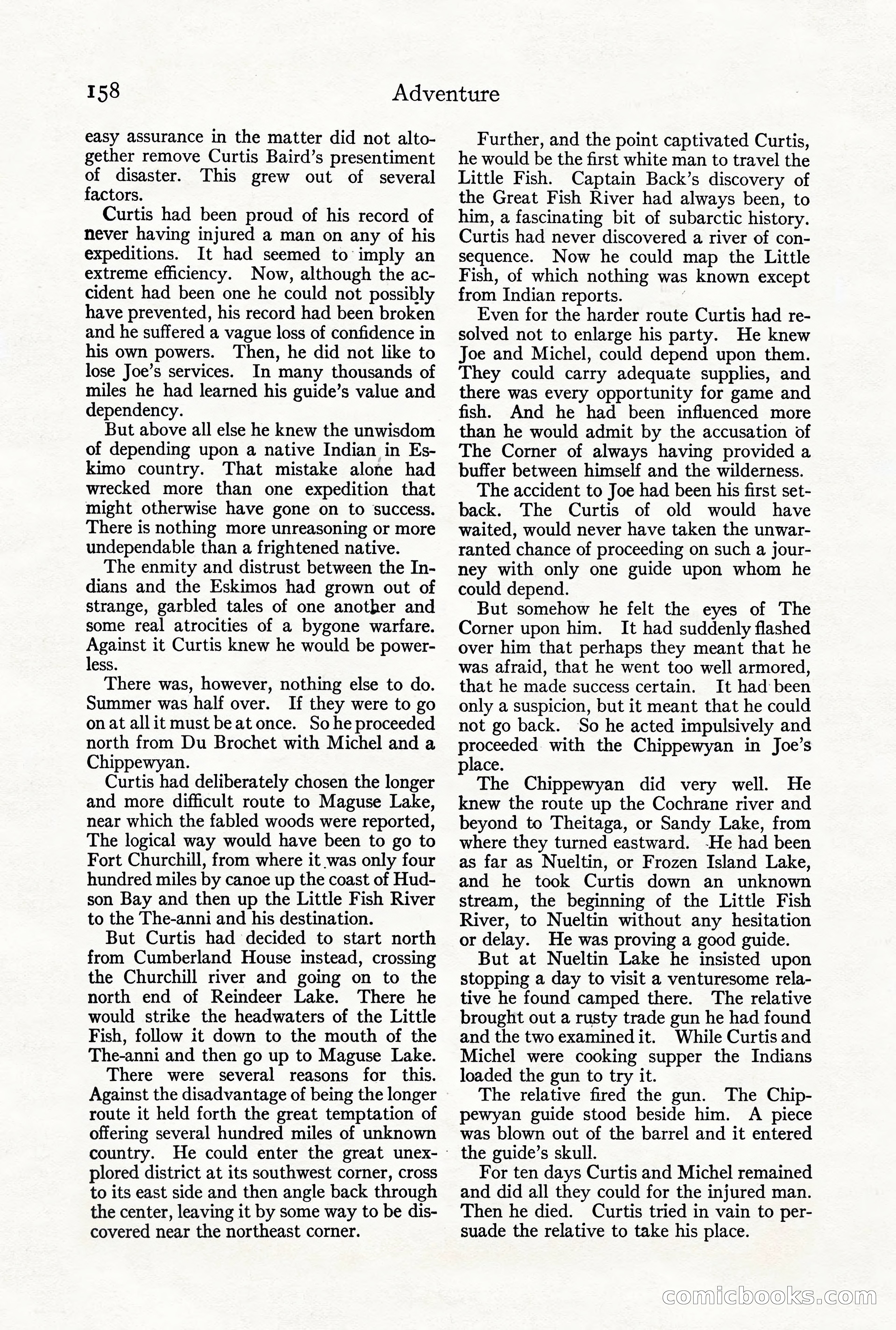 Adventure Magazine, October 3, 1919 — page 172 of 206