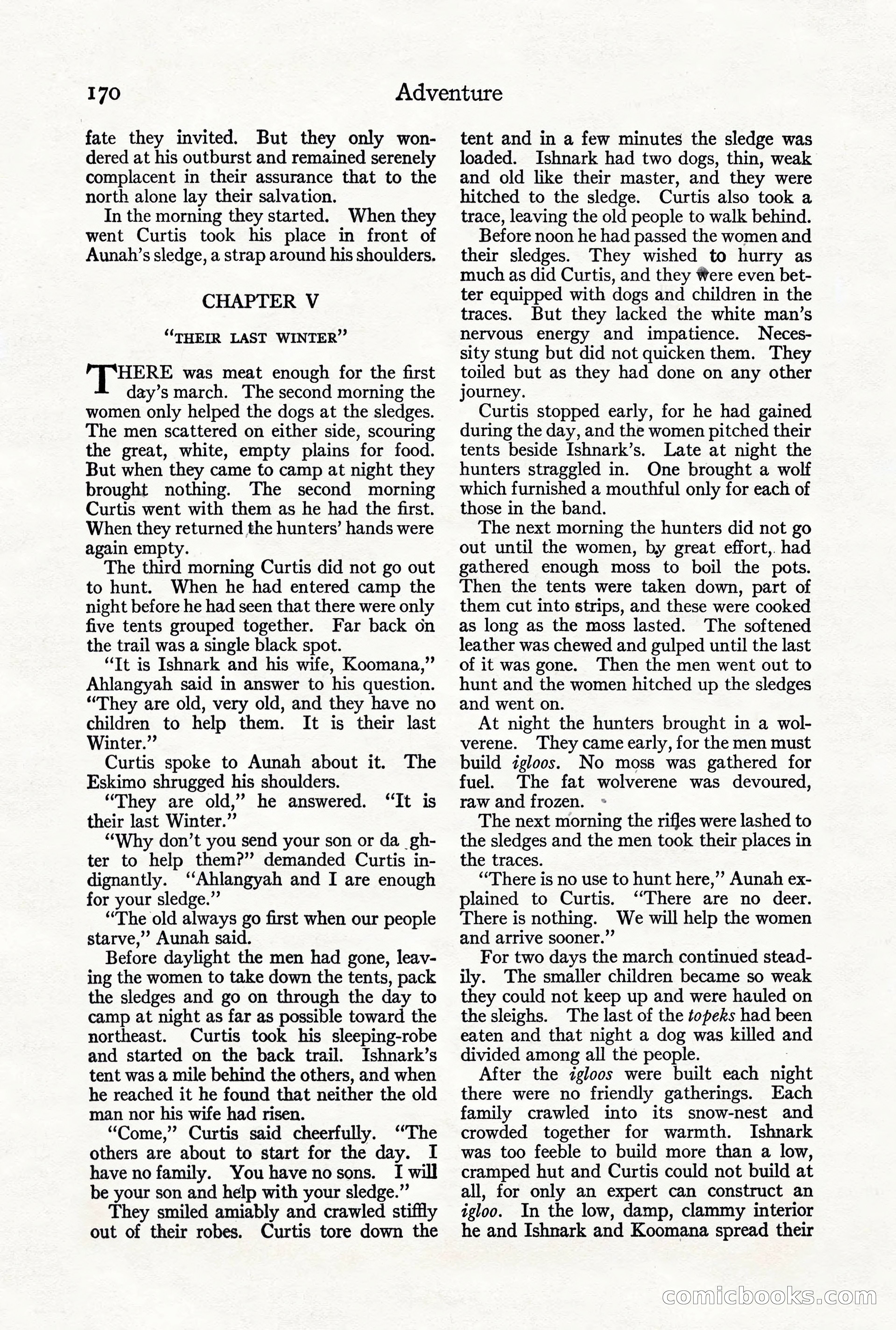 Adventure Magazine, October 3, 1919 — page 184 of 206