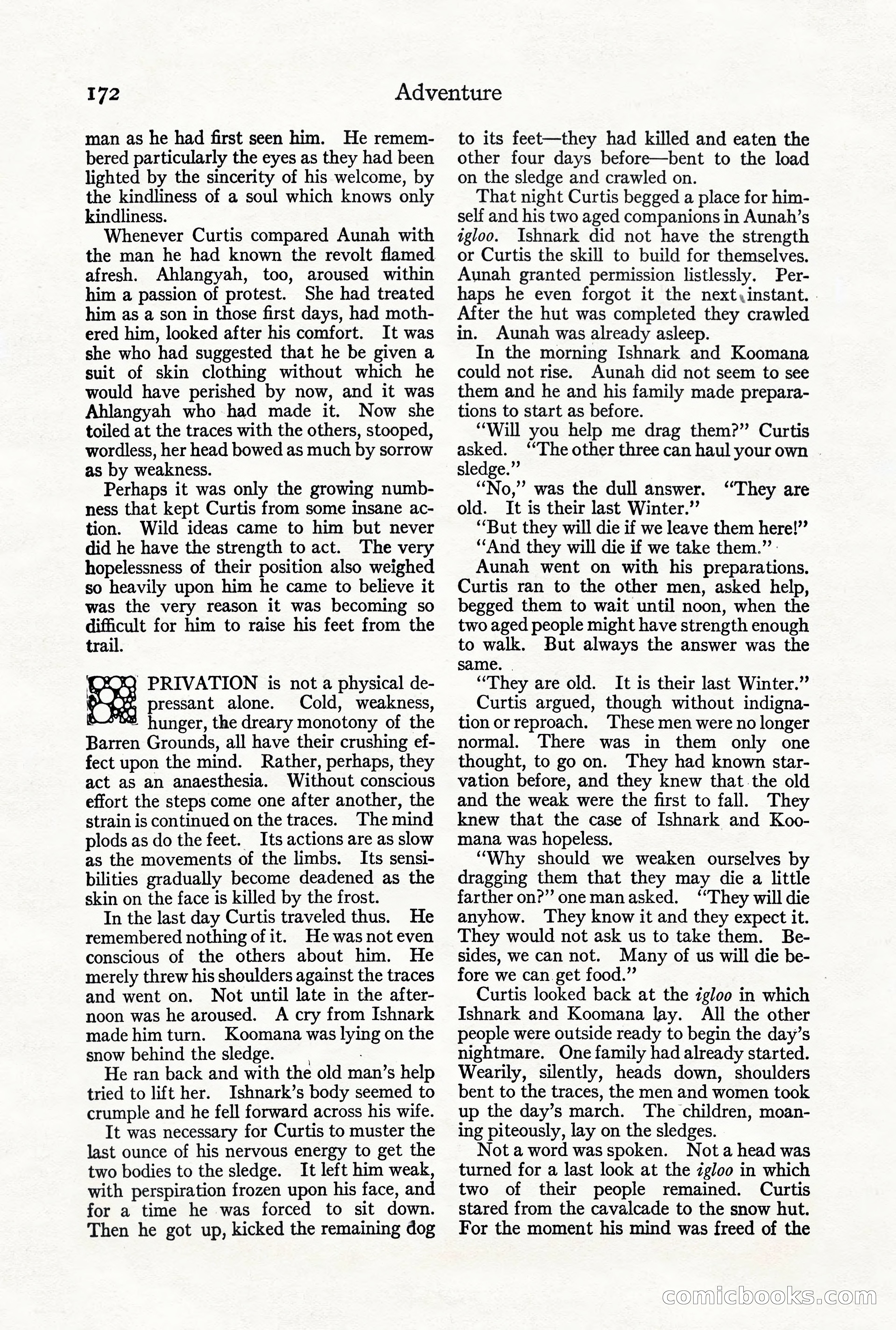 Adventure Magazine, October 3, 1919 — page 186 of 206