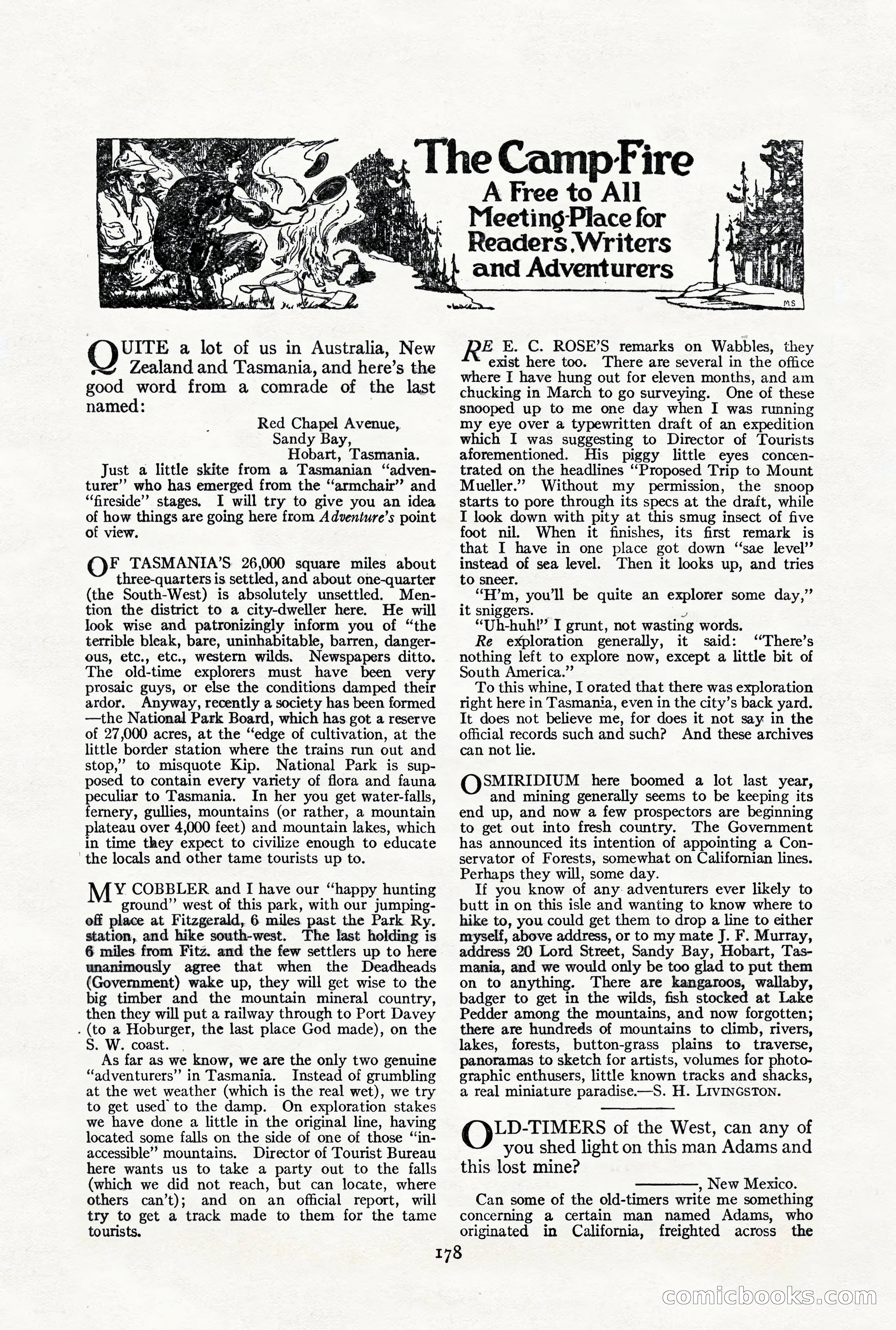 Adventure Magazine, October 3, 1919 — page 192 of 206