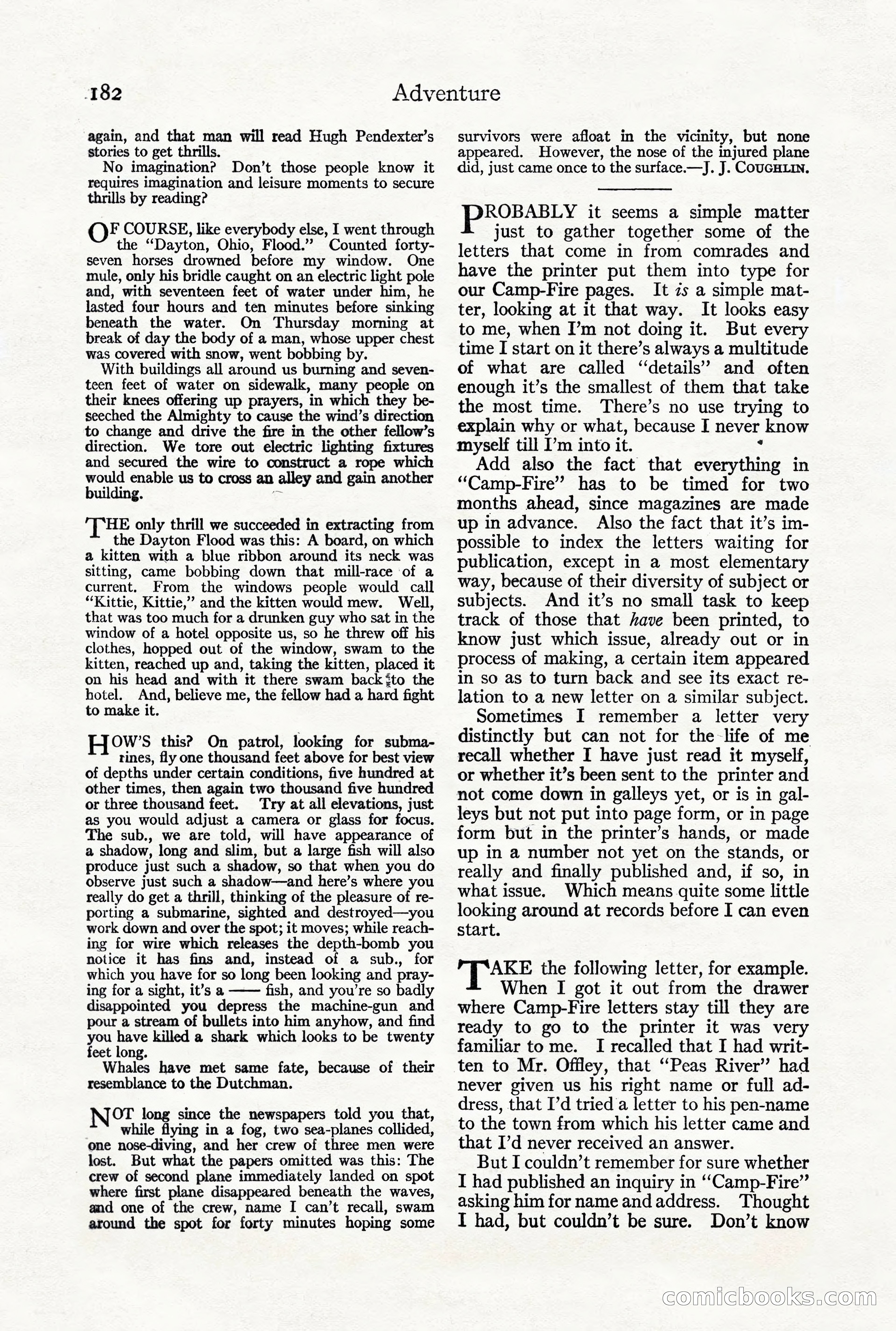 Adventure Magazine, October 3, 1919 — page 196 of 206
