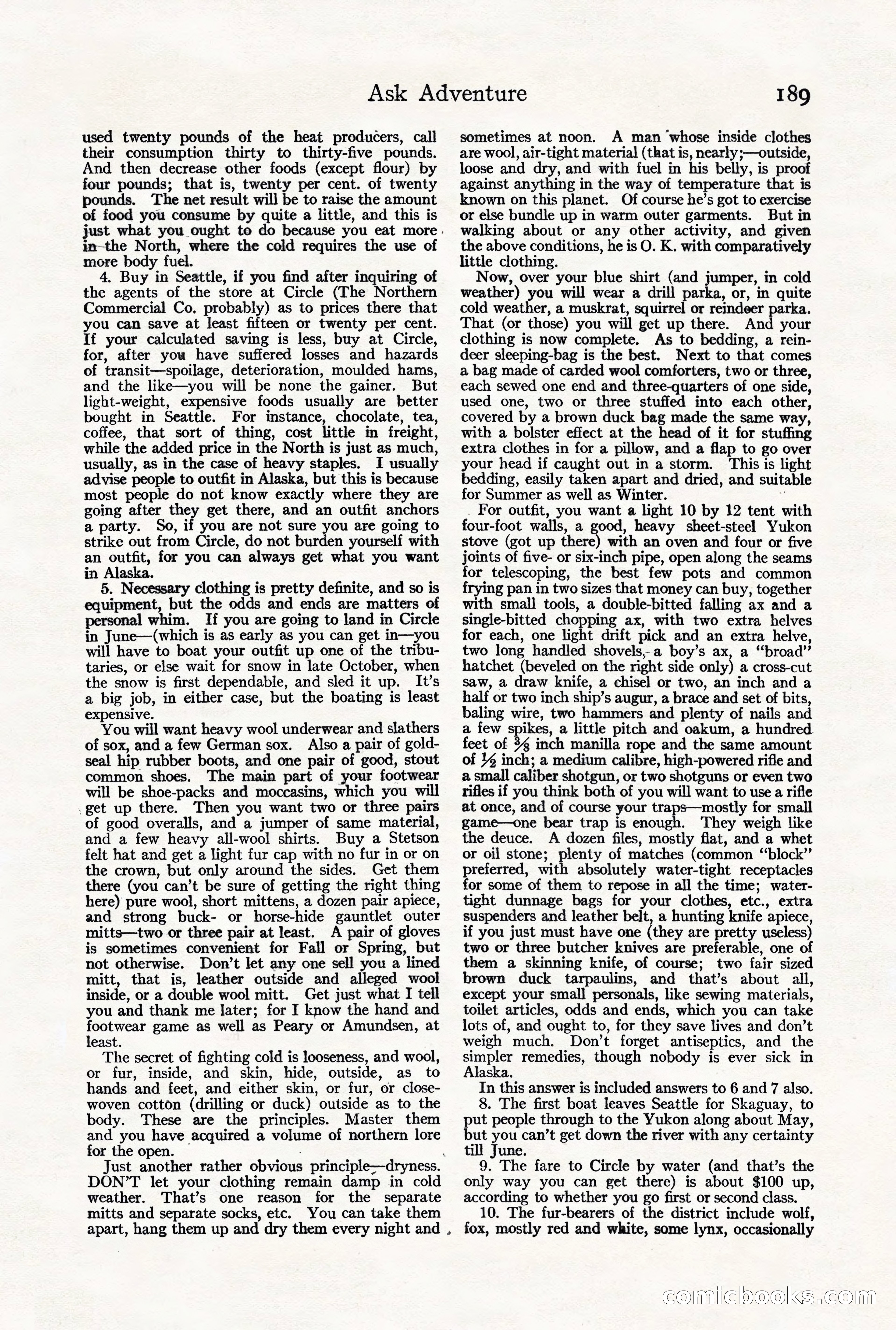 Adventure Magazine, October 3, 1919 — page 203 of 206