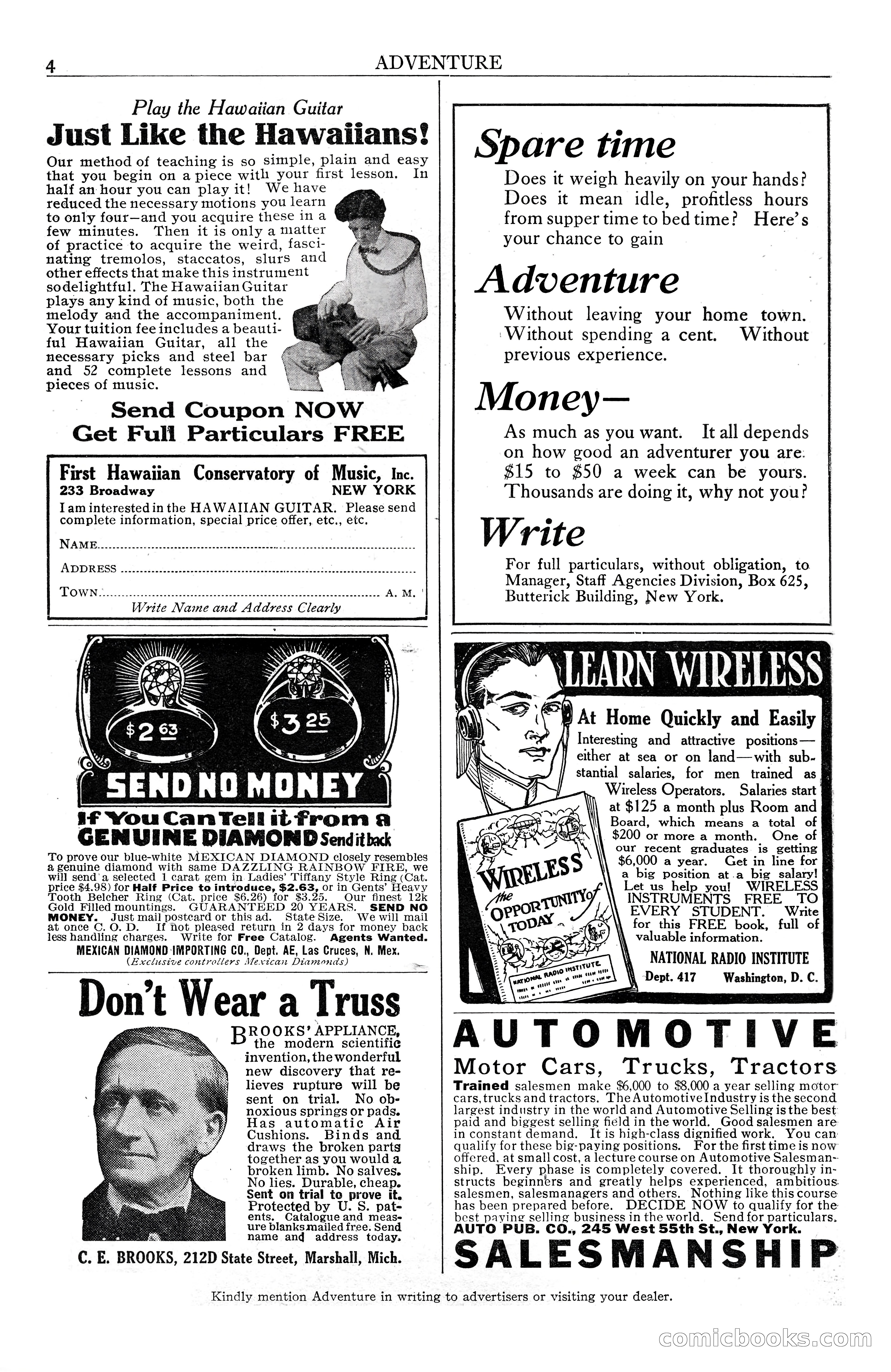 Adventure Magazine, January 3, 1921 — page 6 of 204