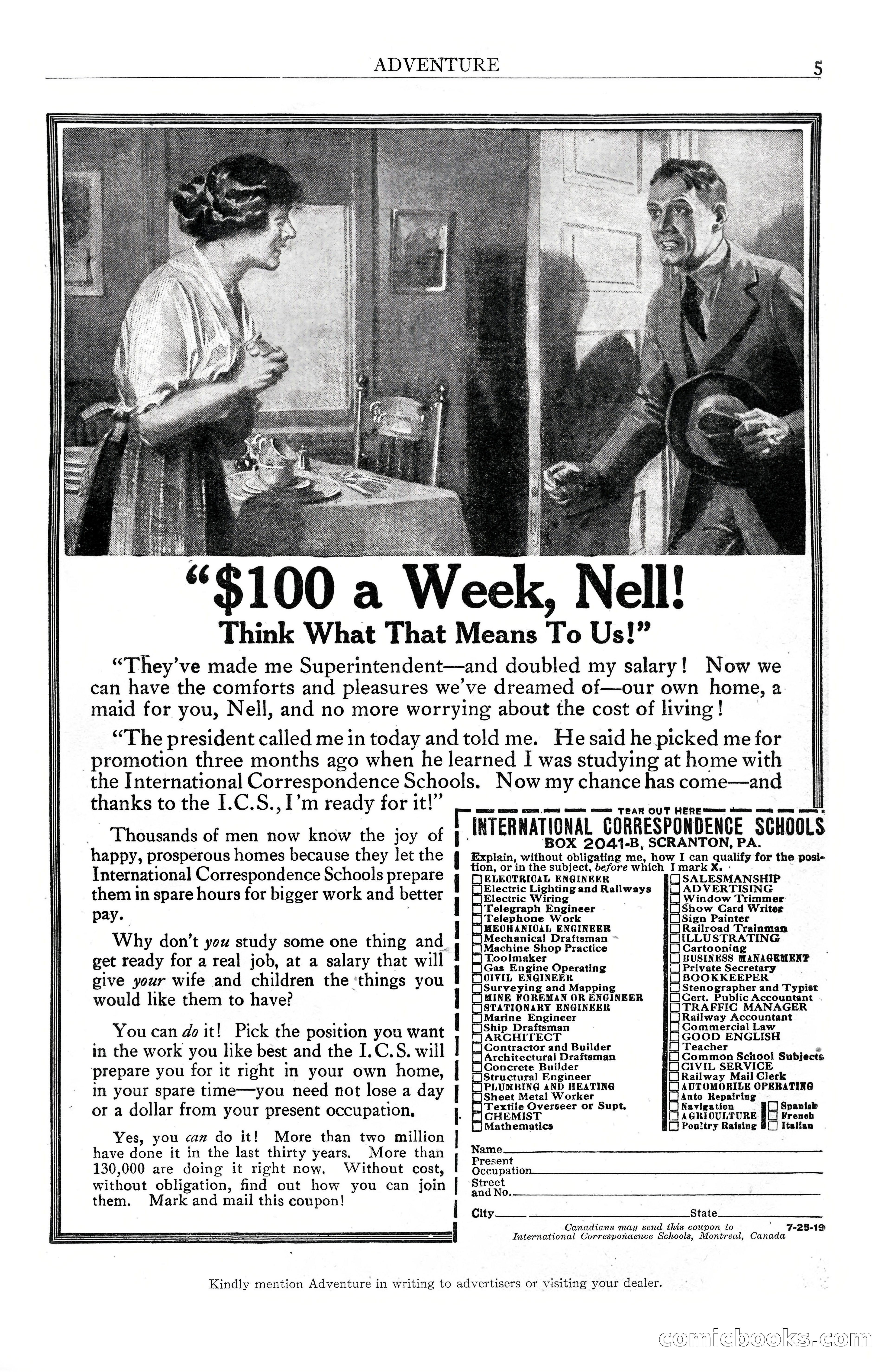 Adventure Magazine, January 3, 1921 — page 7 of 204