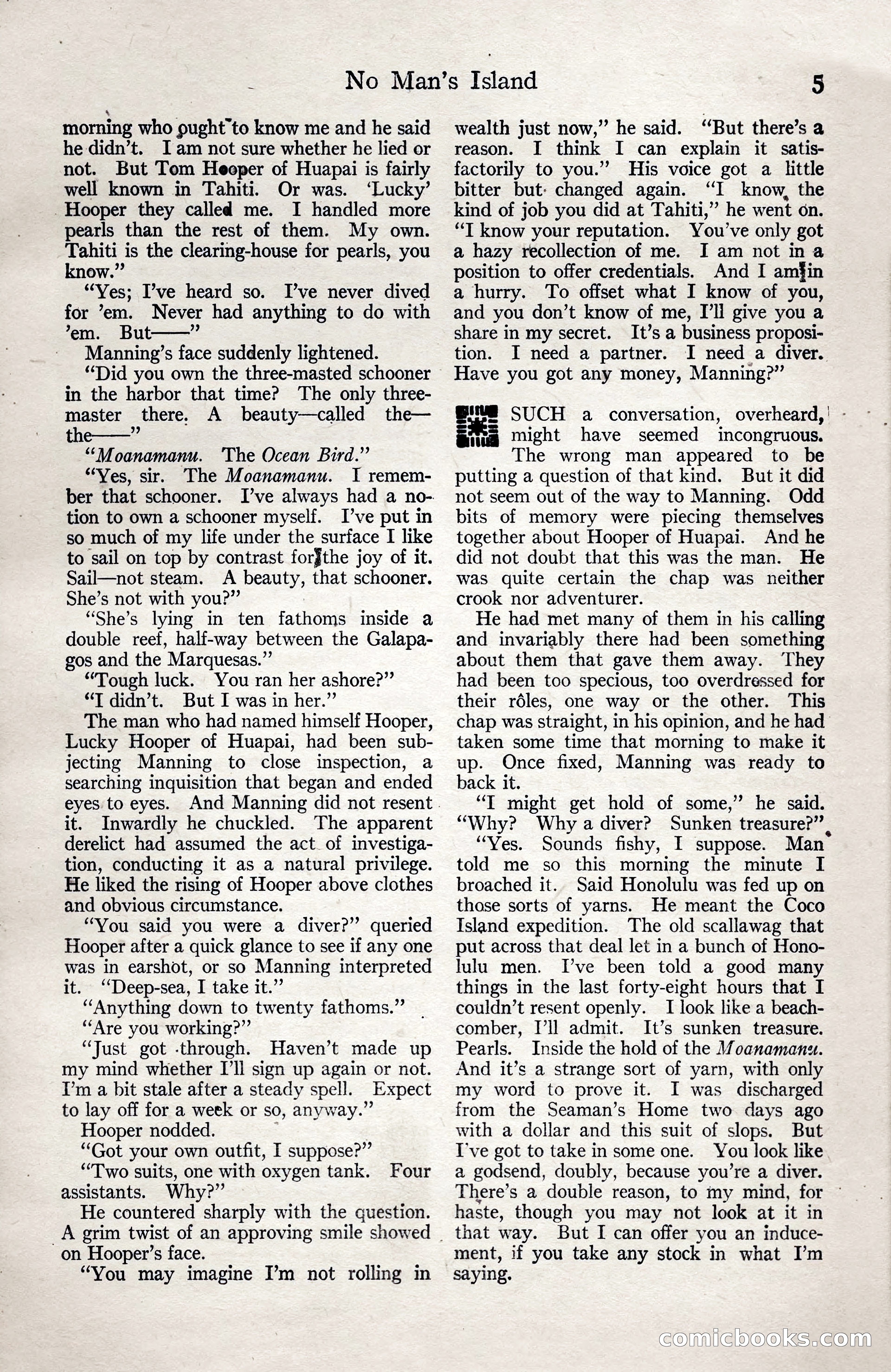 Adventure Magazine, January 3, 1921 — page 15 of 204