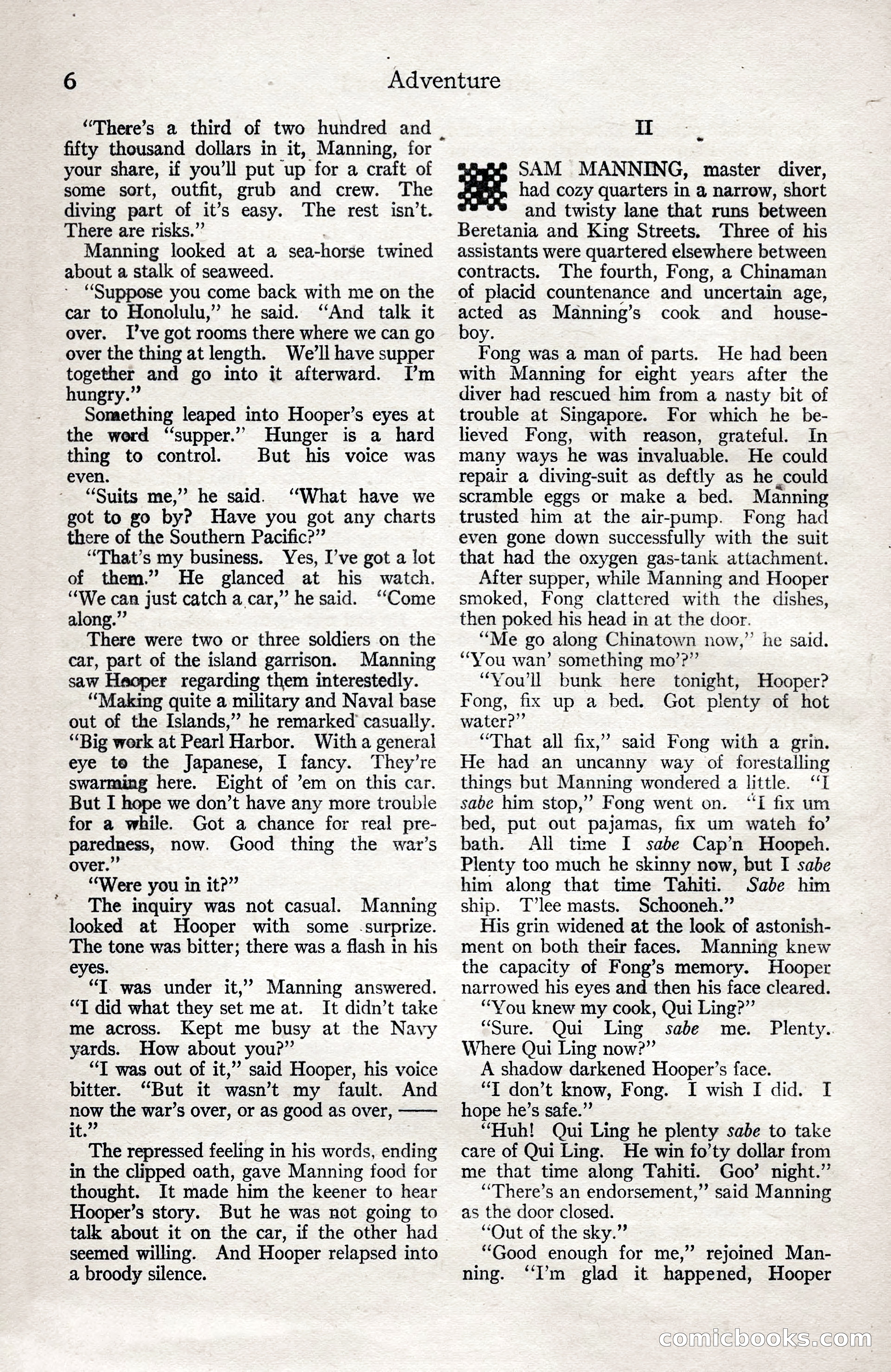Adventure Magazine, January 3, 1921 — page 16 of 204
