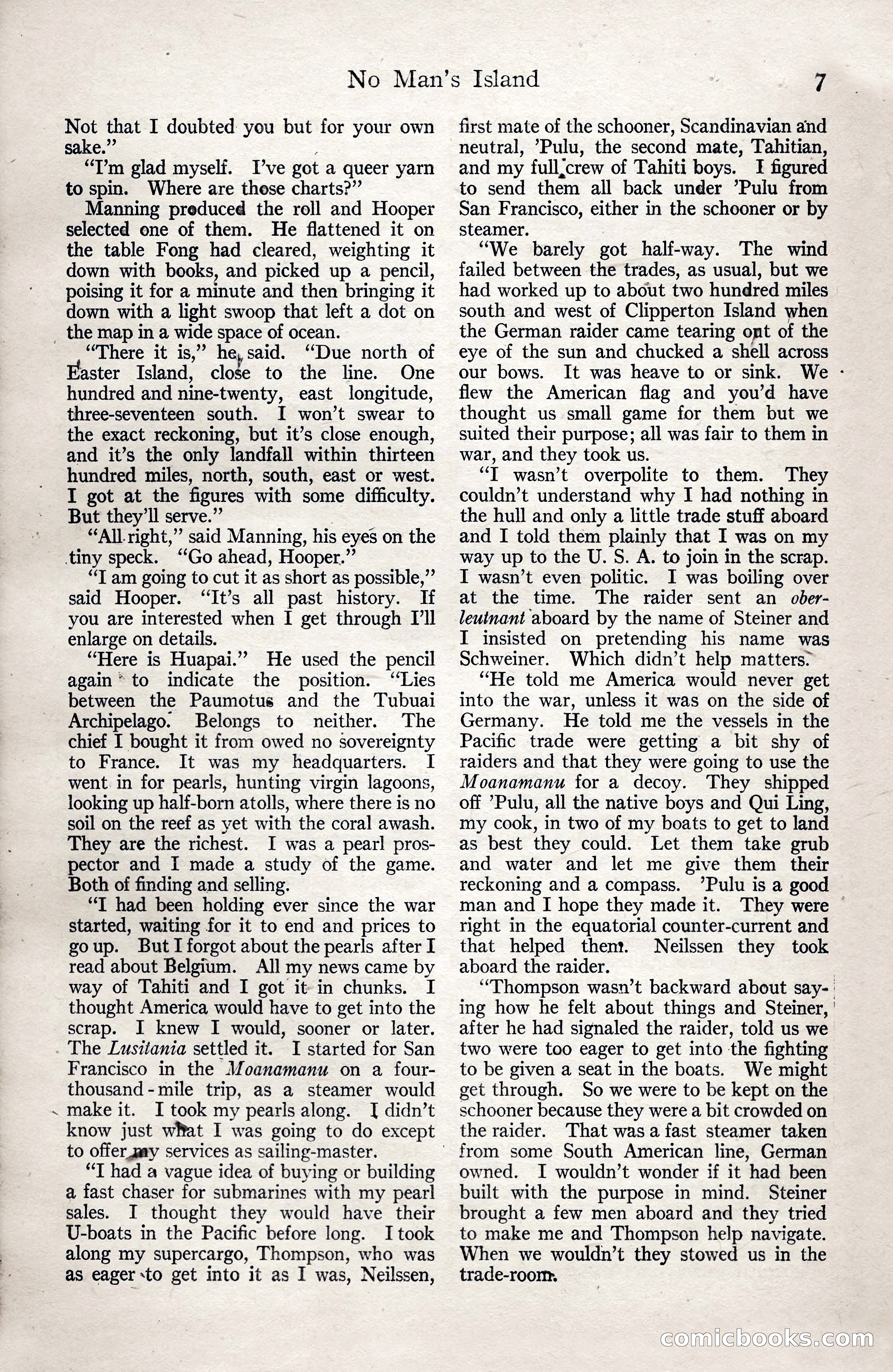 Adventure Magazine, January 3, 1921 — page 17 of 204