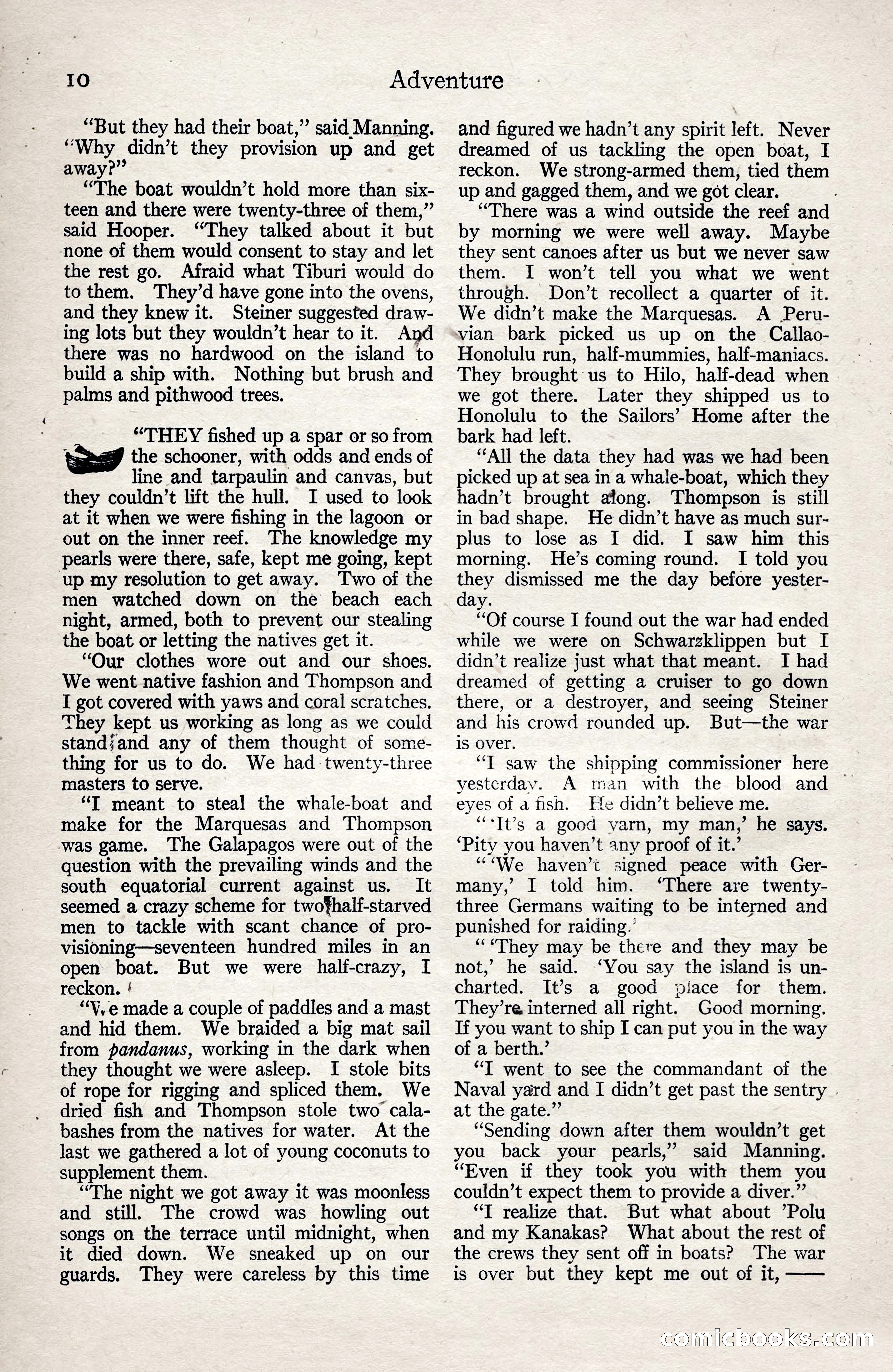 Adventure Magazine, January 3, 1921 — page 20 of 204