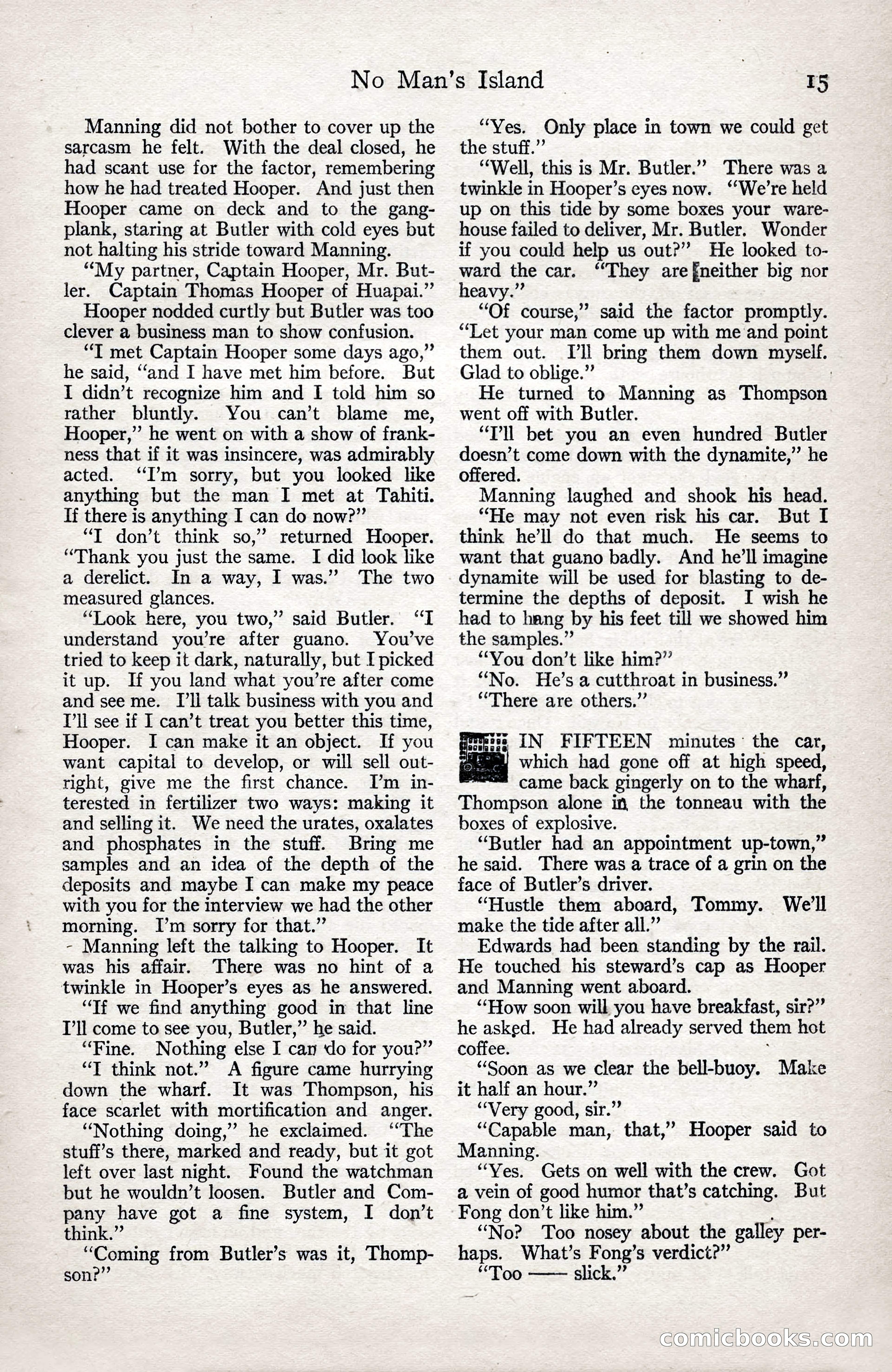 Adventure Magazine, January 3, 1921 — page 25 of 204