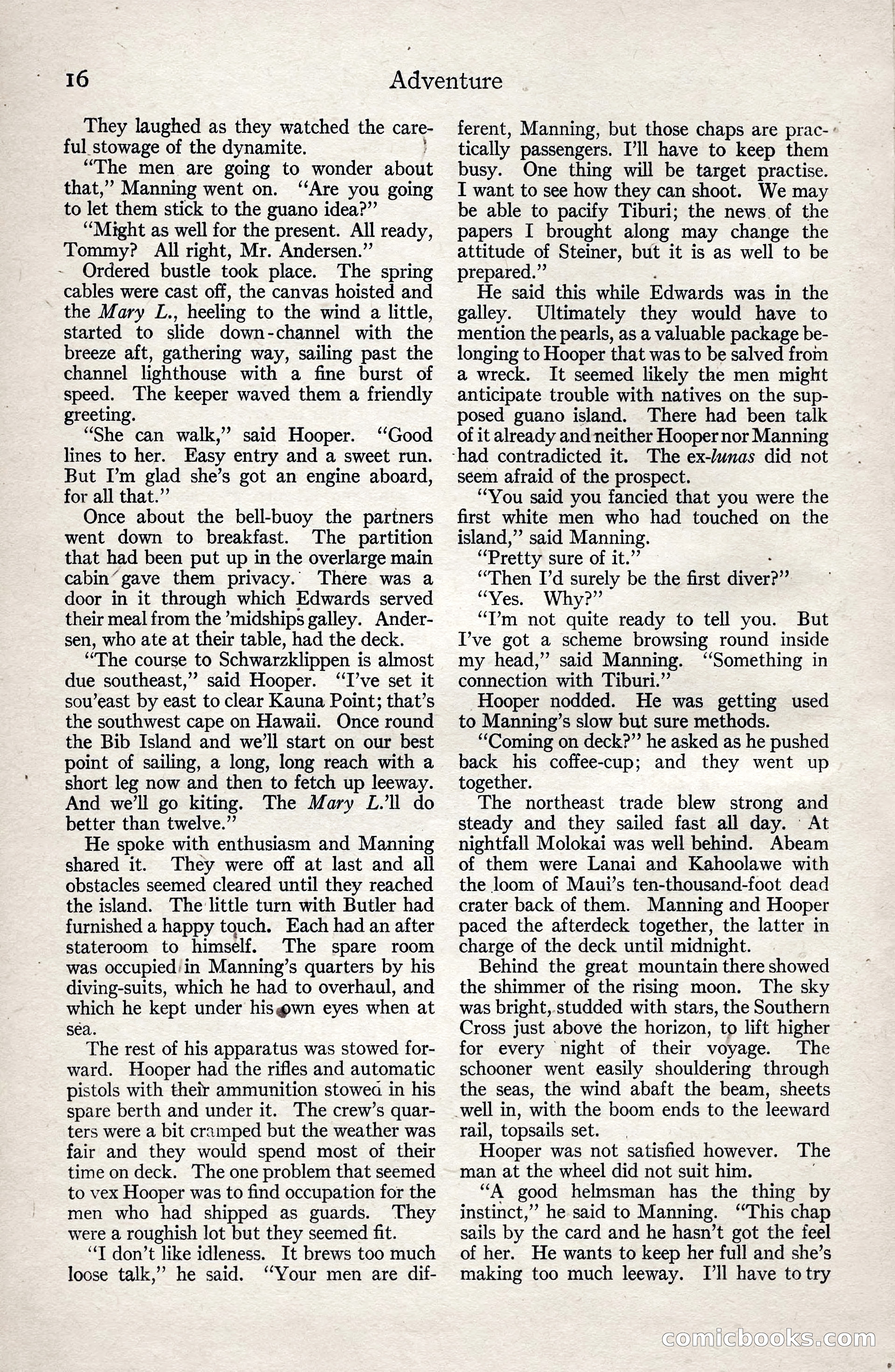 Adventure Magazine, January 3, 1921 — page 26 of 204