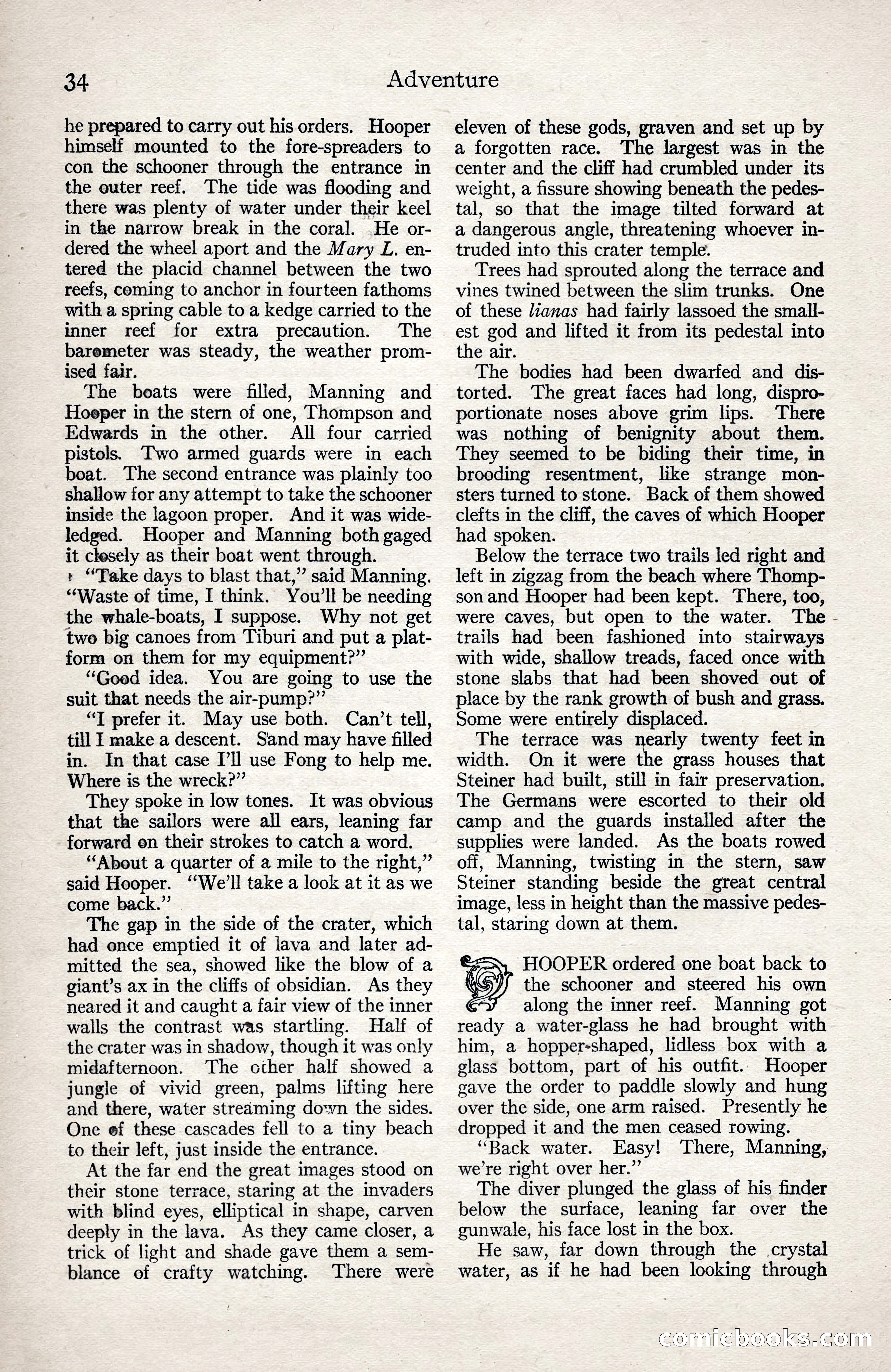 Adventure Magazine, January 3, 1921 — page 44 of 204