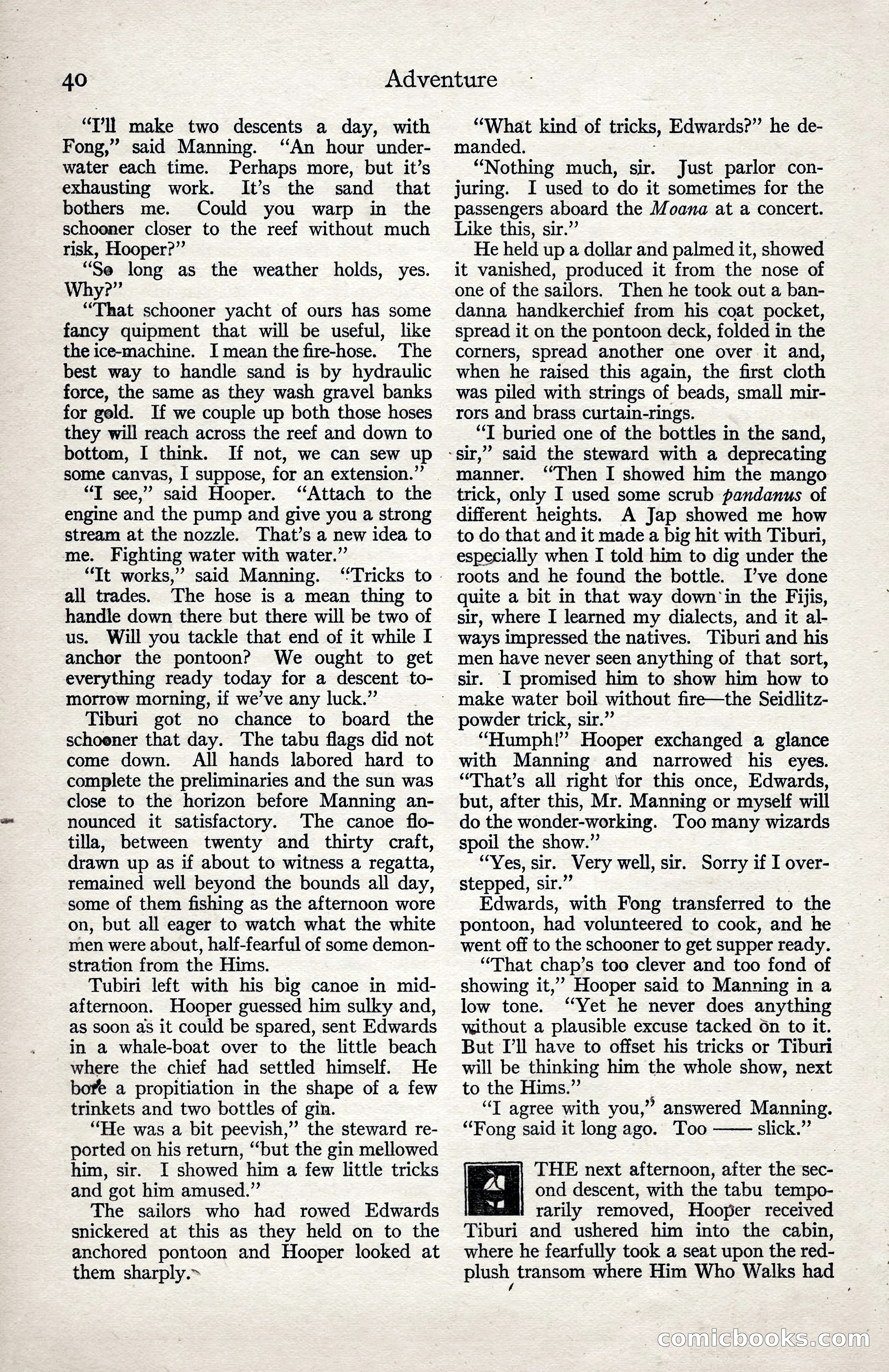 Adventure Magazine, January 3, 1921 — page 50 of 204