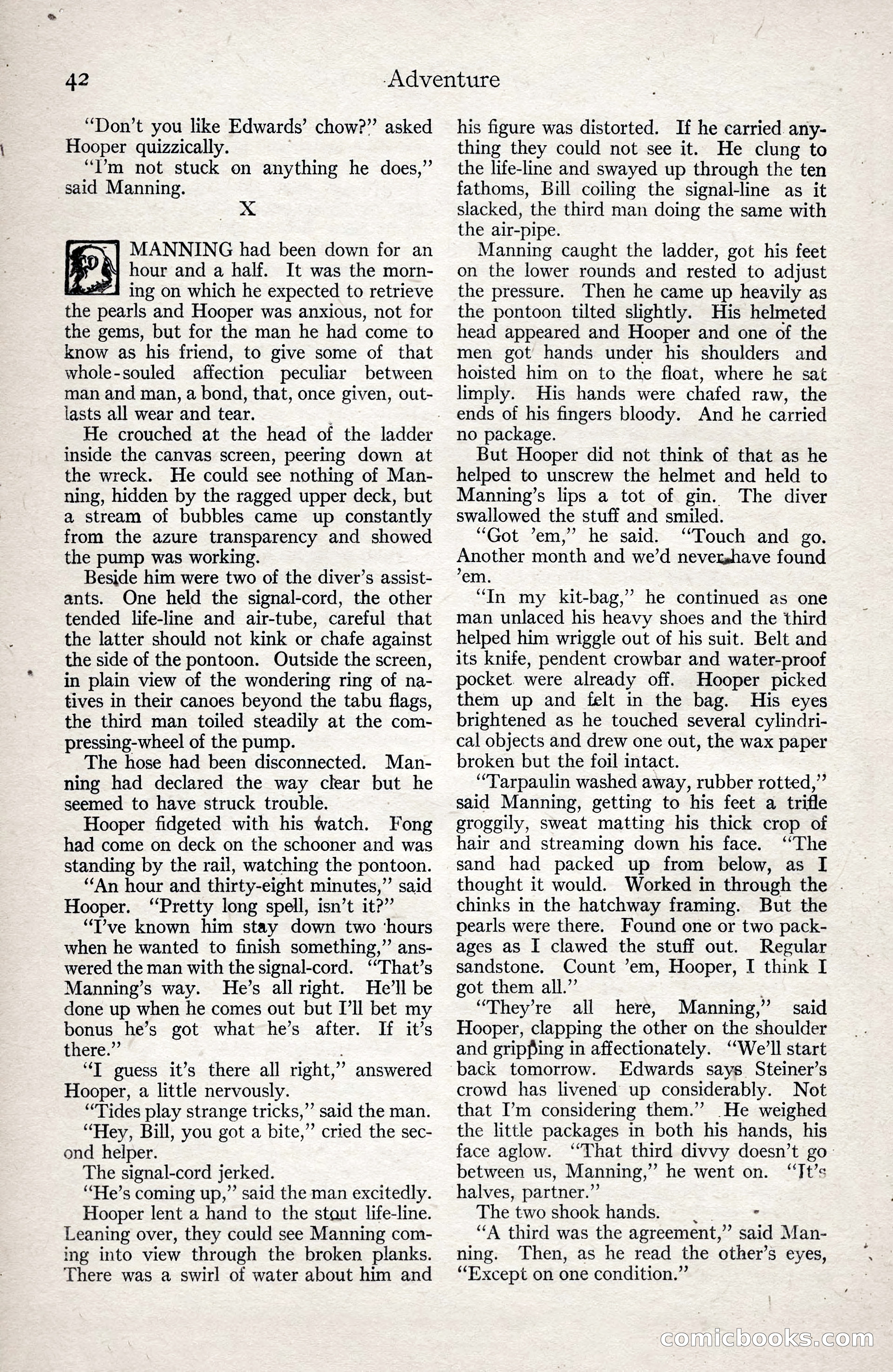Adventure Magazine, January 3, 1921 — page 52 of 204