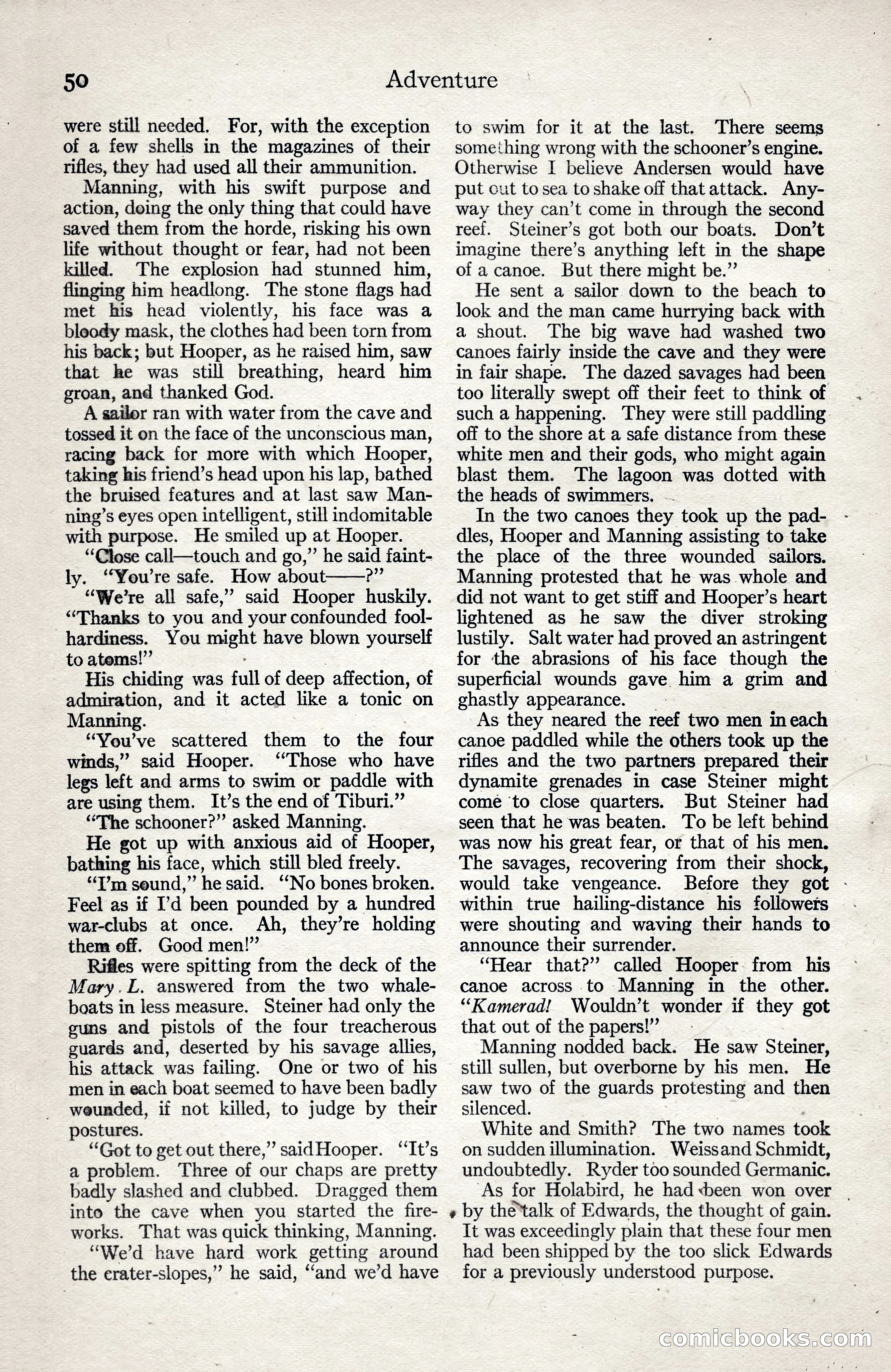 Adventure Magazine, January 3, 1921 — page 60 of 204