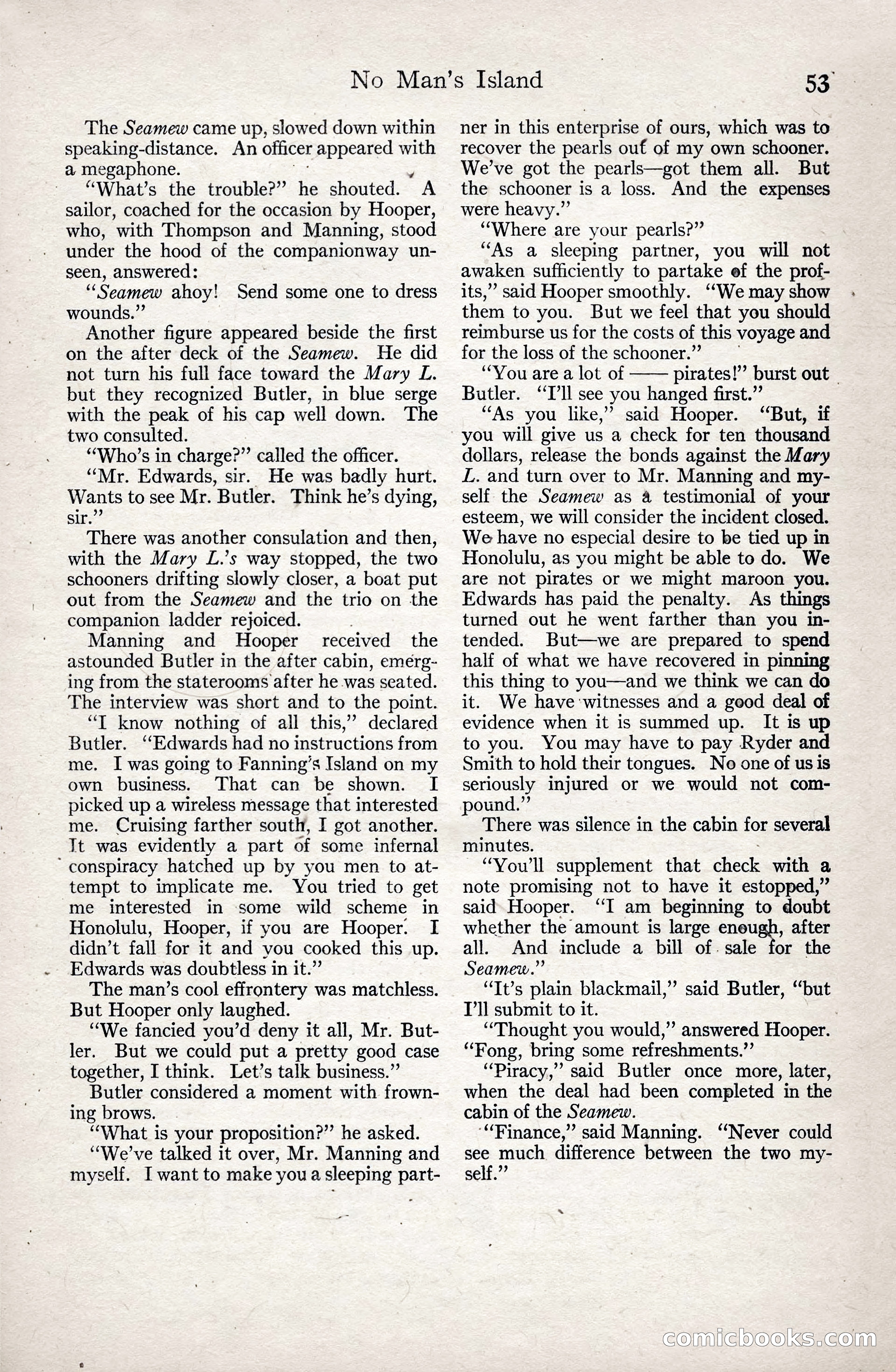 Adventure Magazine, January 3, 1921 — page 63 of 204
