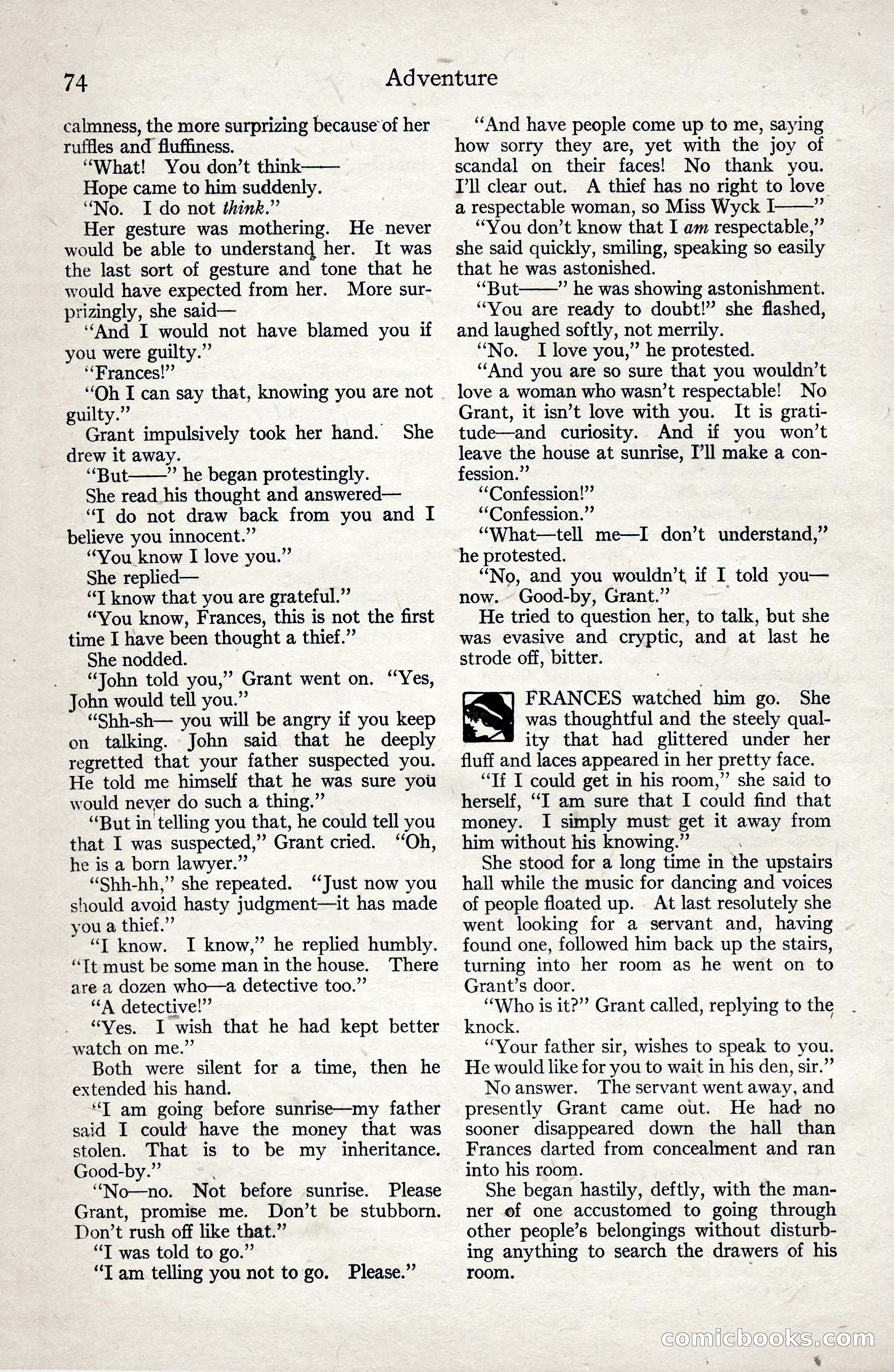 Adventure Magazine, January 3, 1921 — page 84 of 204