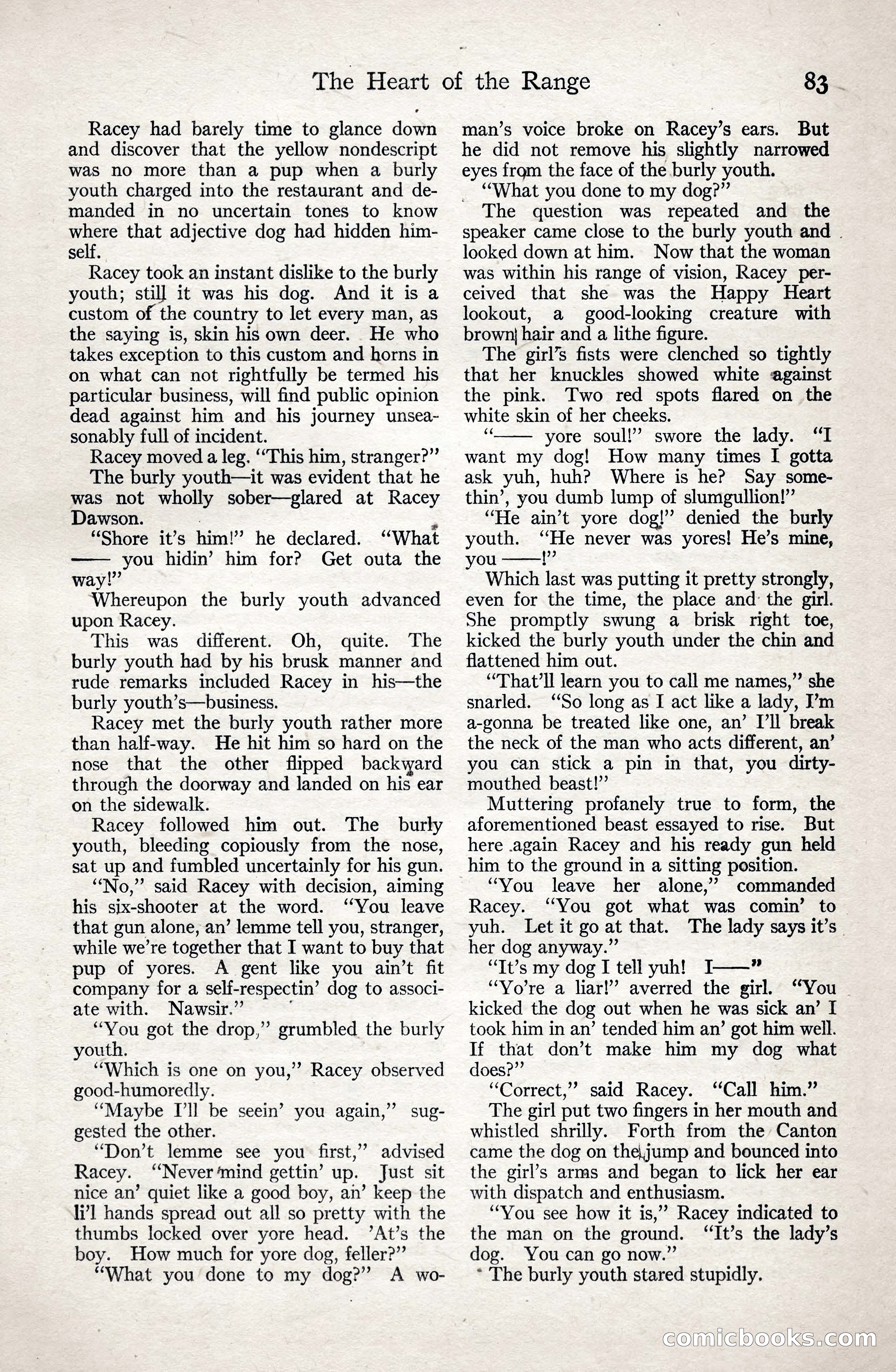 Adventure Magazine, January 3, 1921 — page 93 of 204