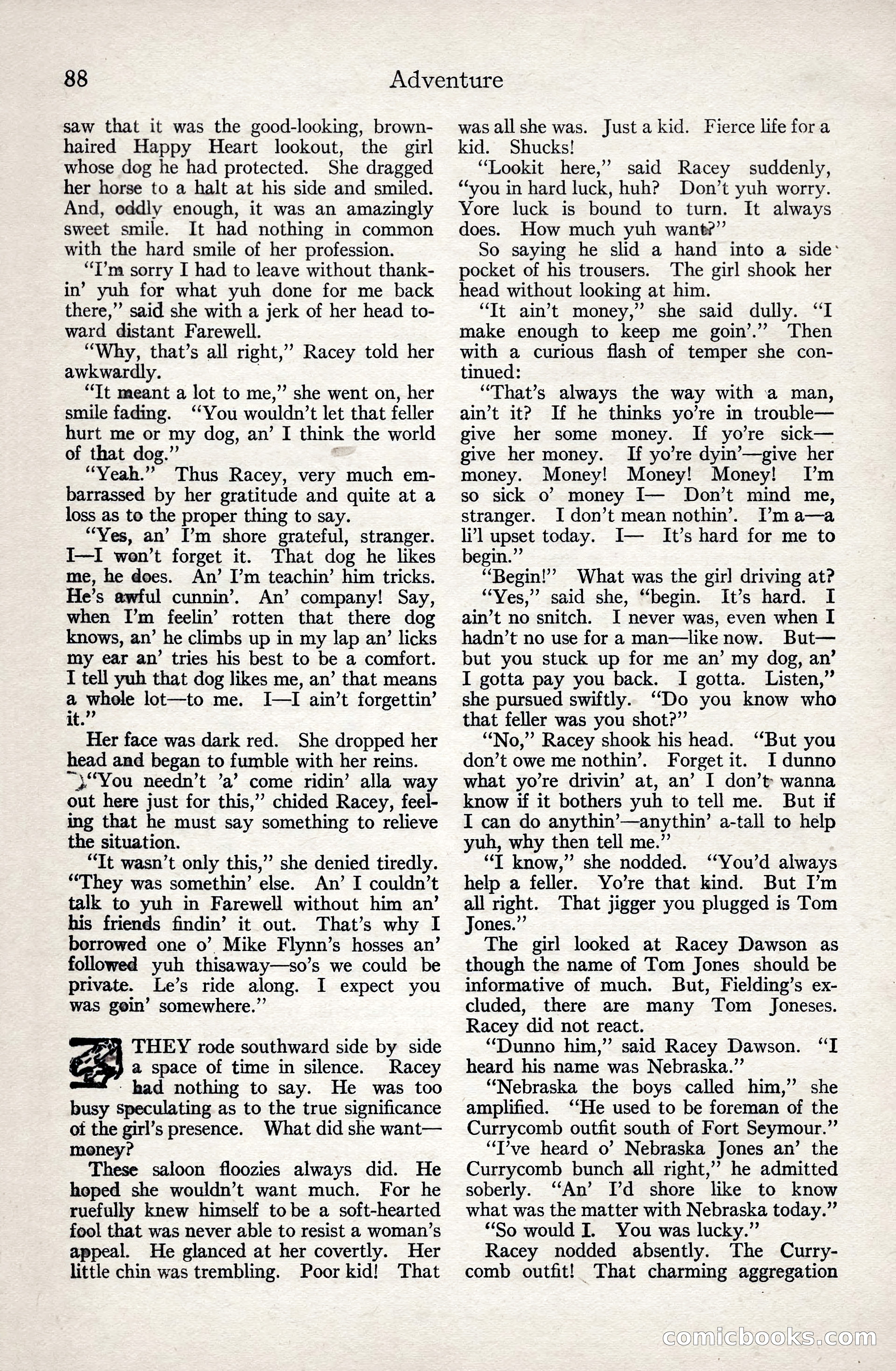 Adventure Magazine, January 3, 1921 — page 98 of 204