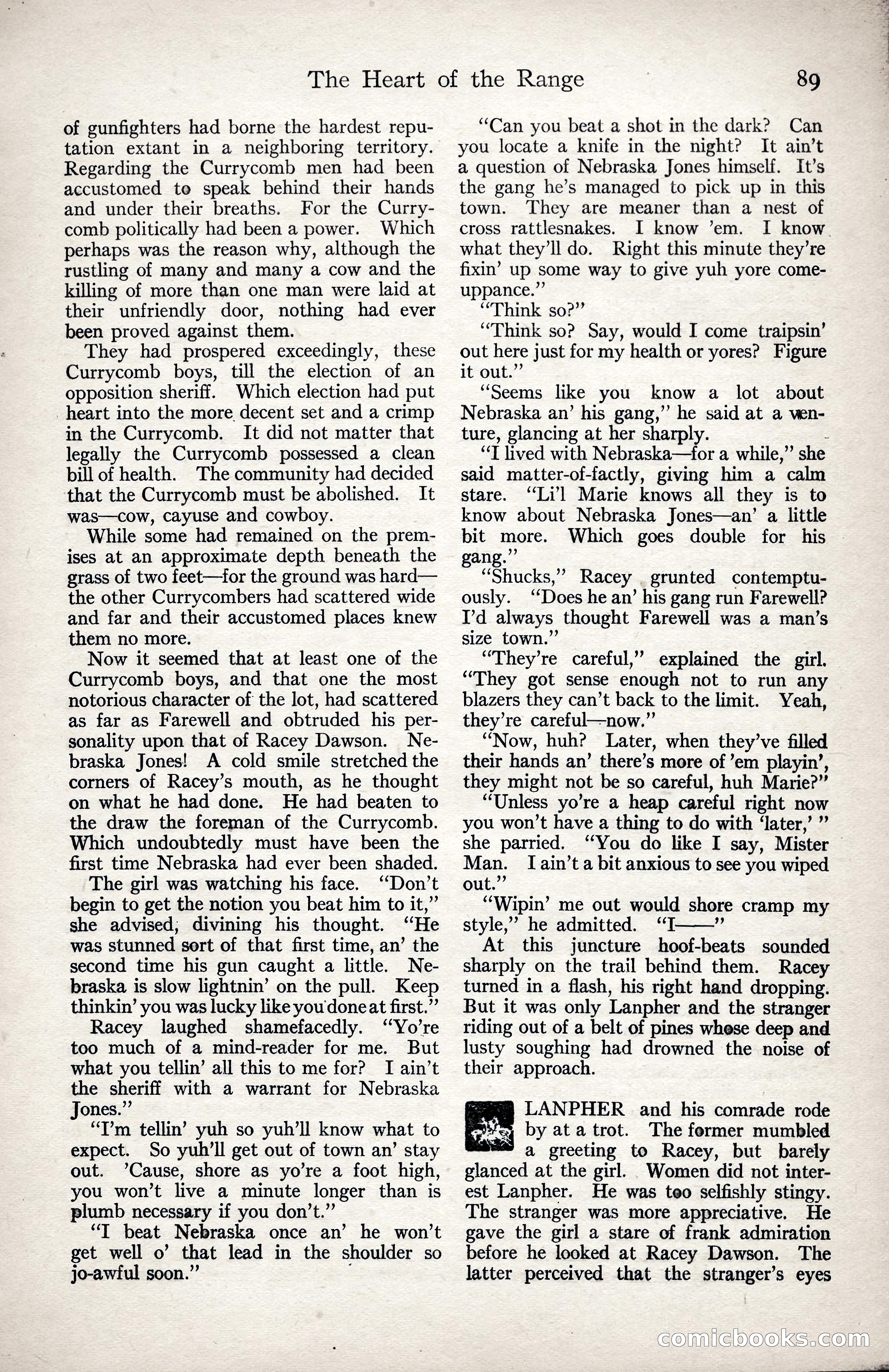 Adventure Magazine, January 3, 1921 — page 99 of 204