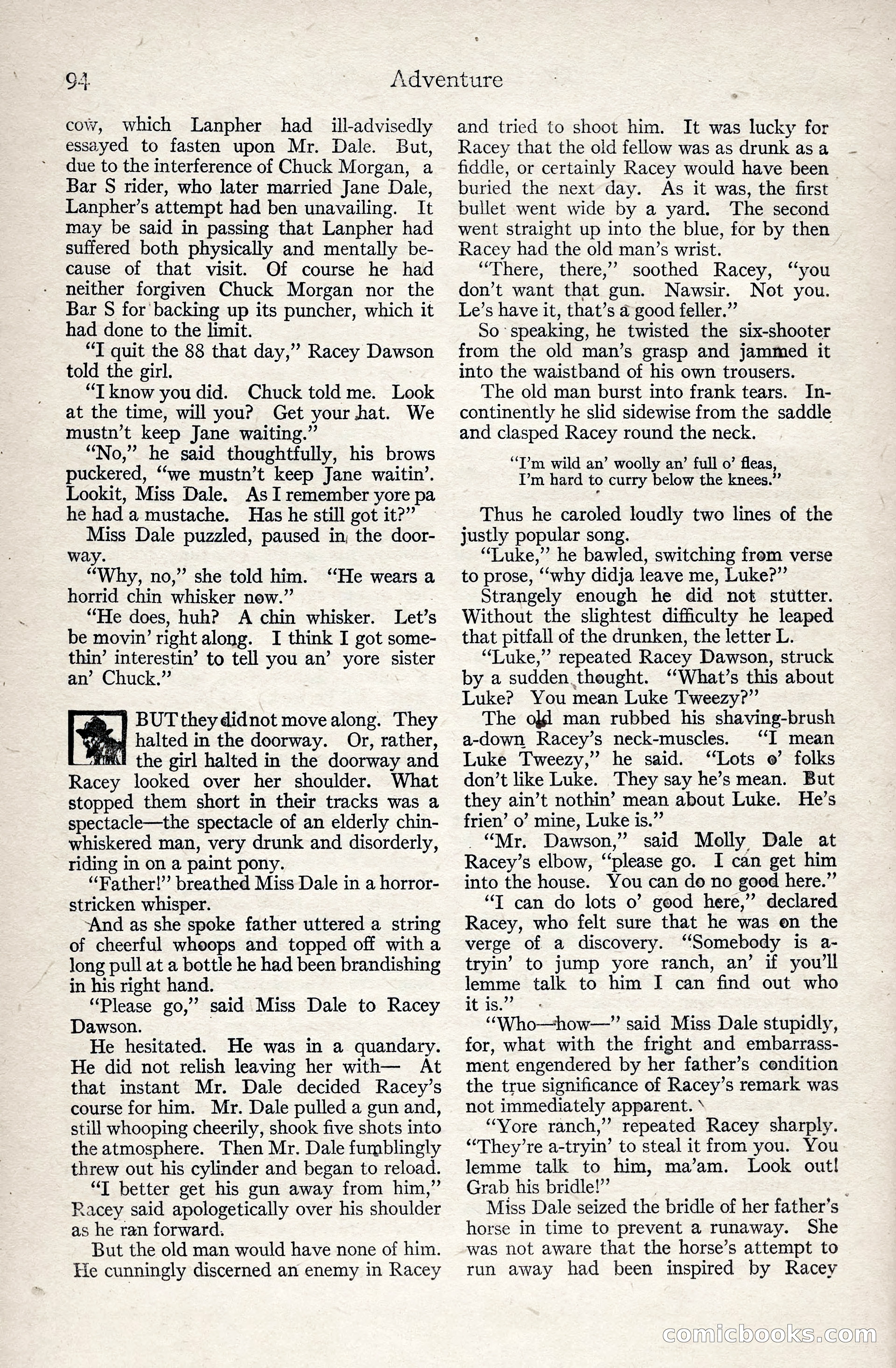 Adventure Magazine, January 3, 1921 — page 104 of 204