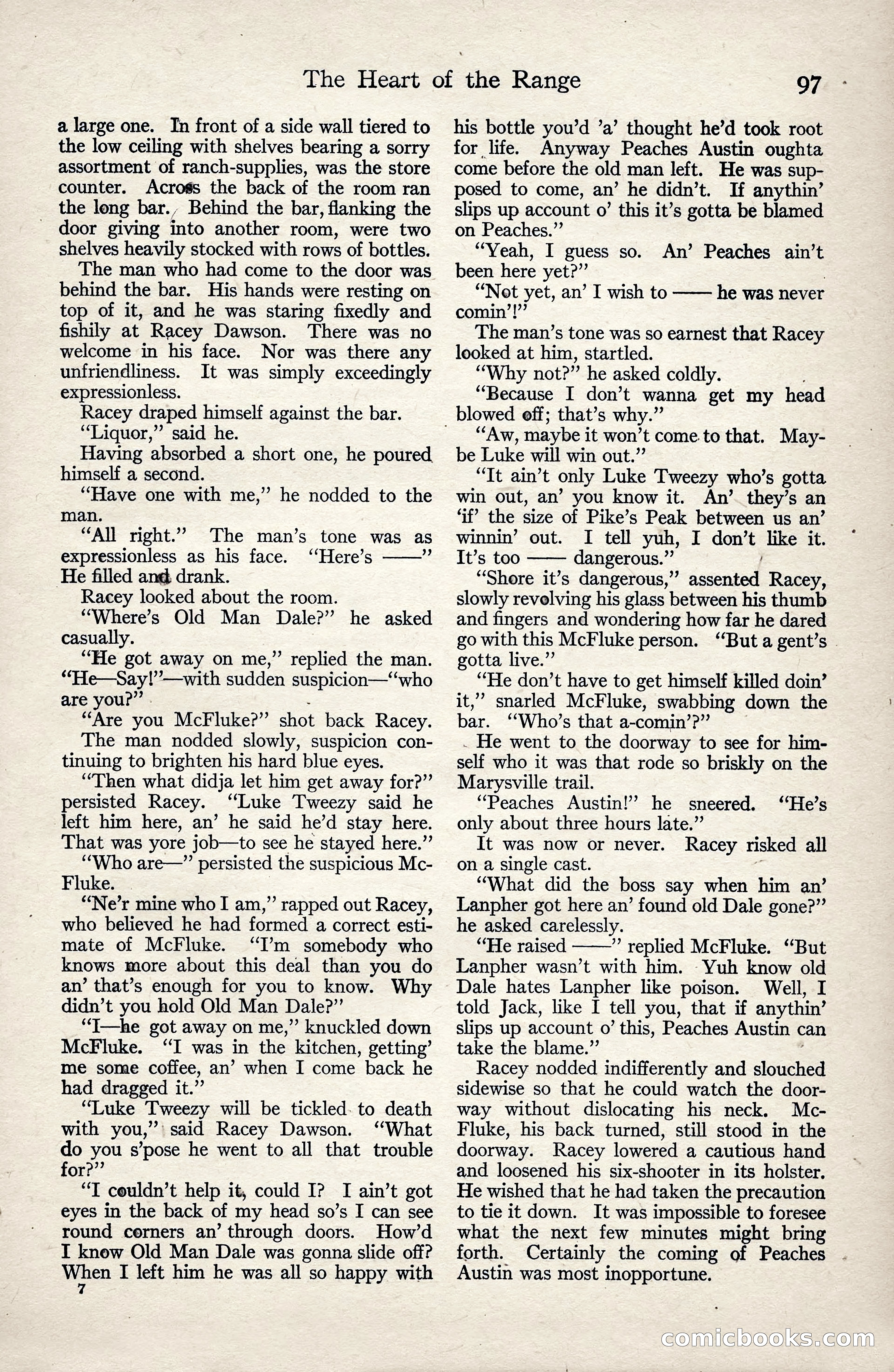 Adventure Magazine, January 3, 1921 — page 107 of 204