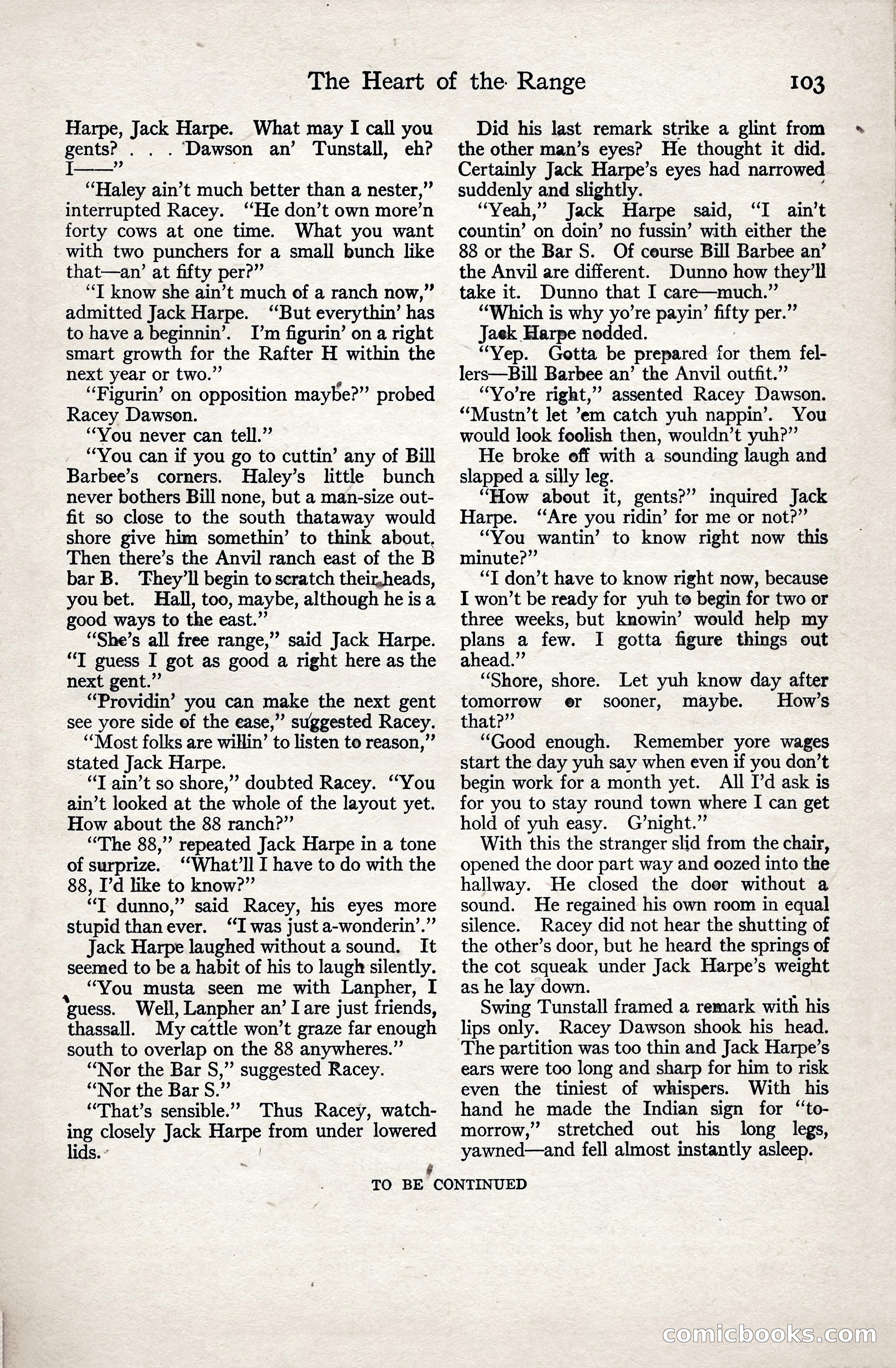 Adventure Magazine, January 3, 1921 — page 113 of 204