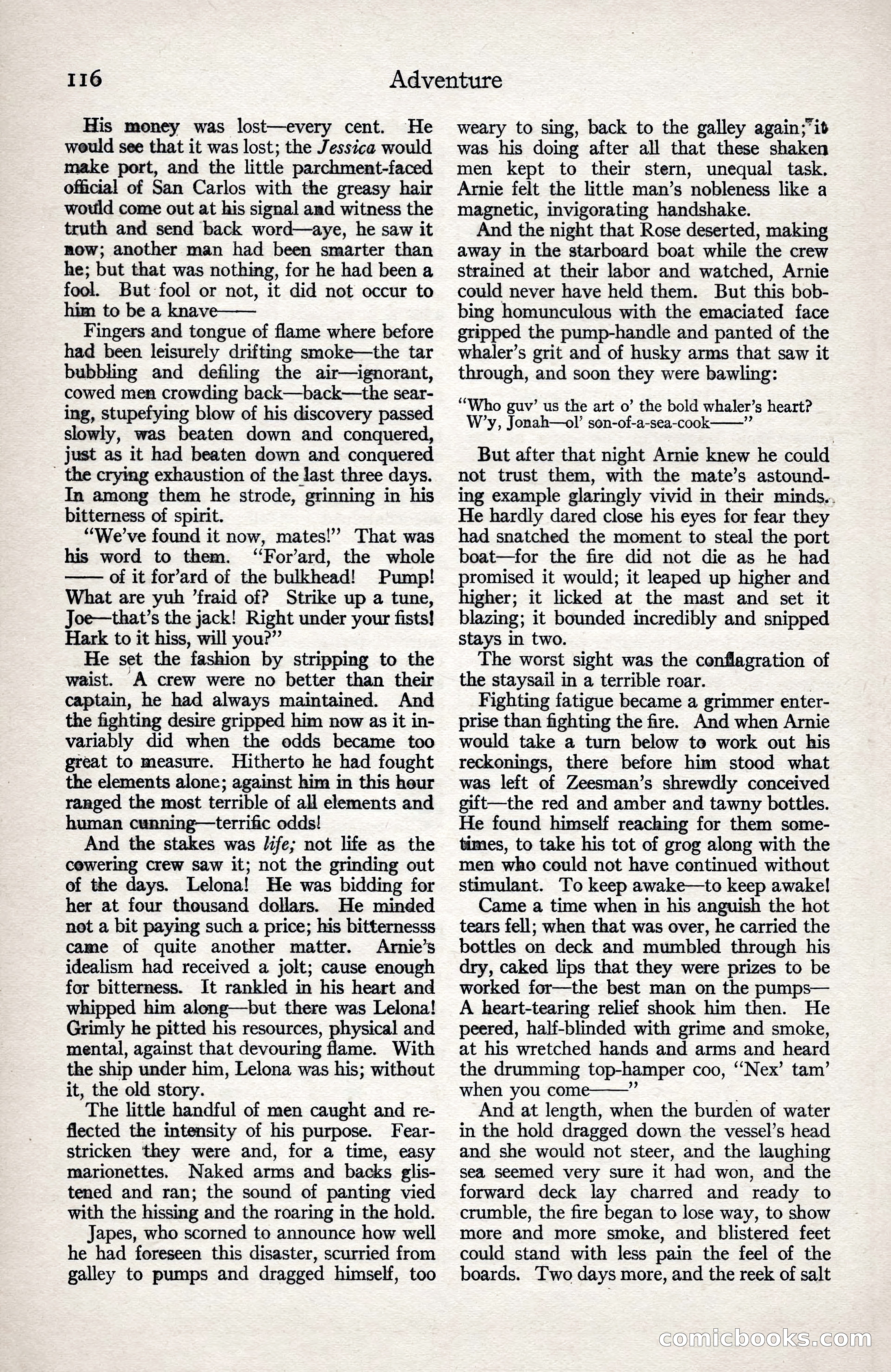 Adventure Magazine, January 3, 1921 — page 126 of 204