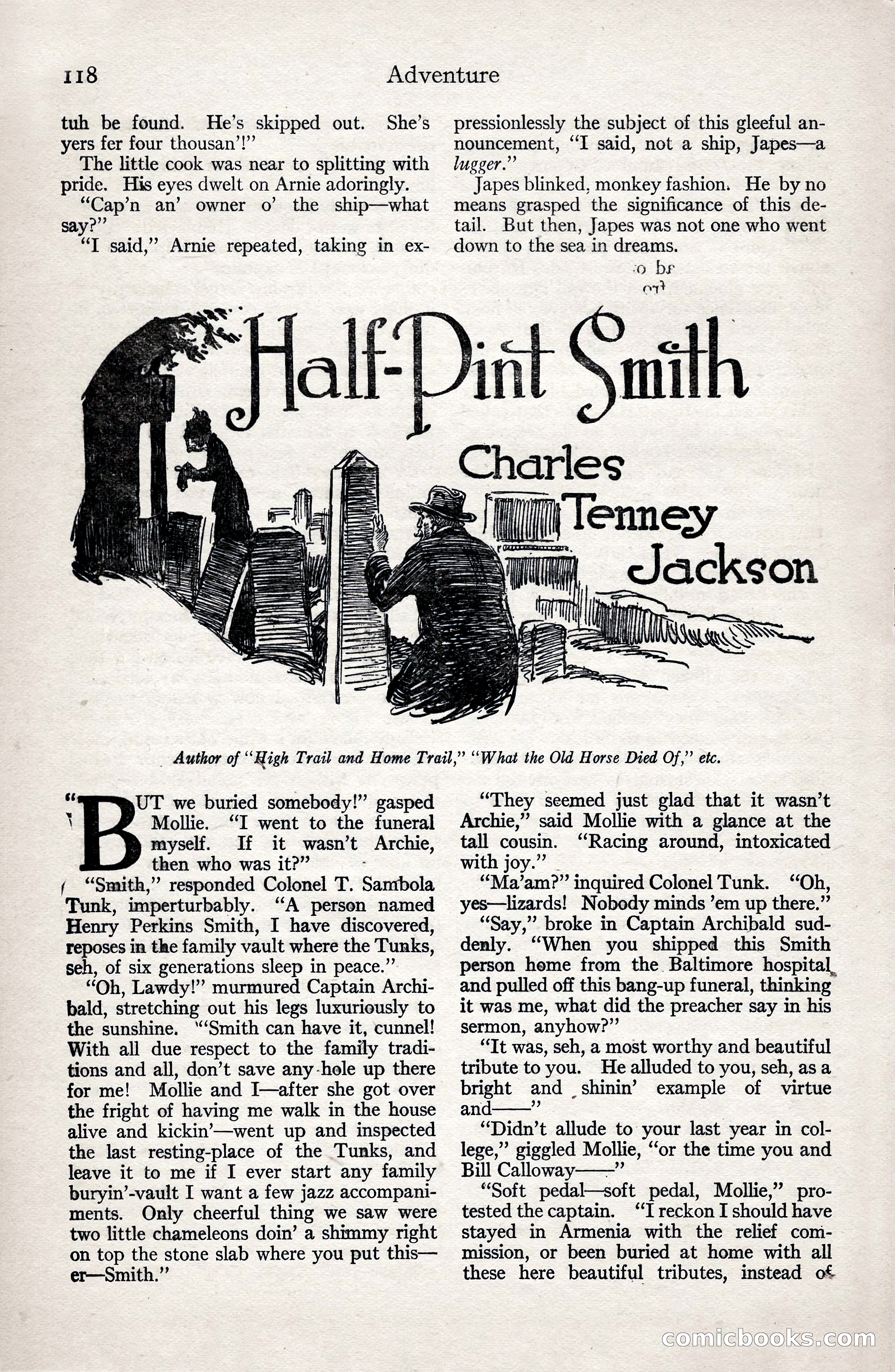 Adventure Magazine, January 3, 1921 — page 128 of 204