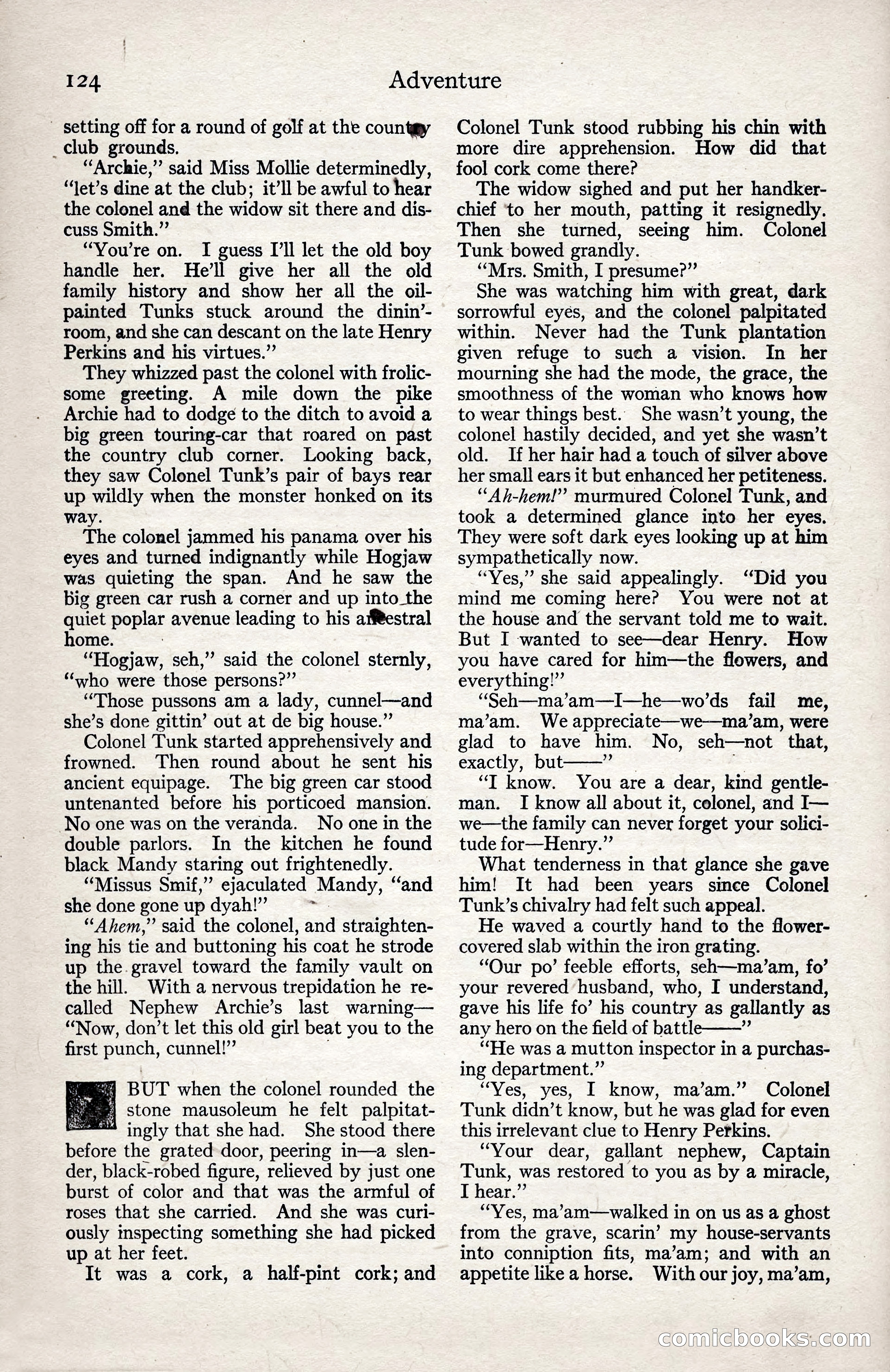 Adventure Magazine, January 3, 1921 — page 134 of 204