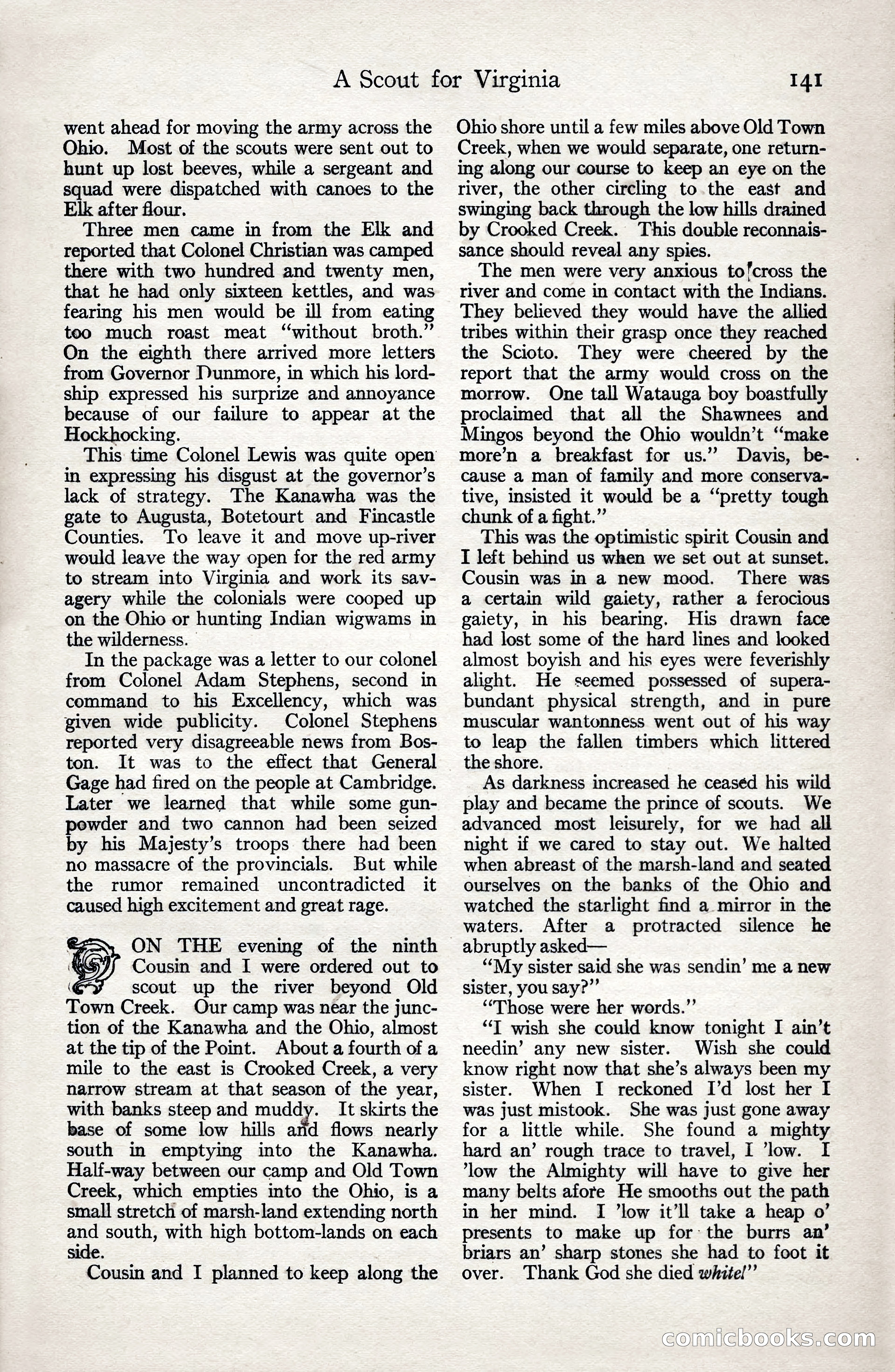 Adventure Magazine, January 3, 1921 — page 151 of 204