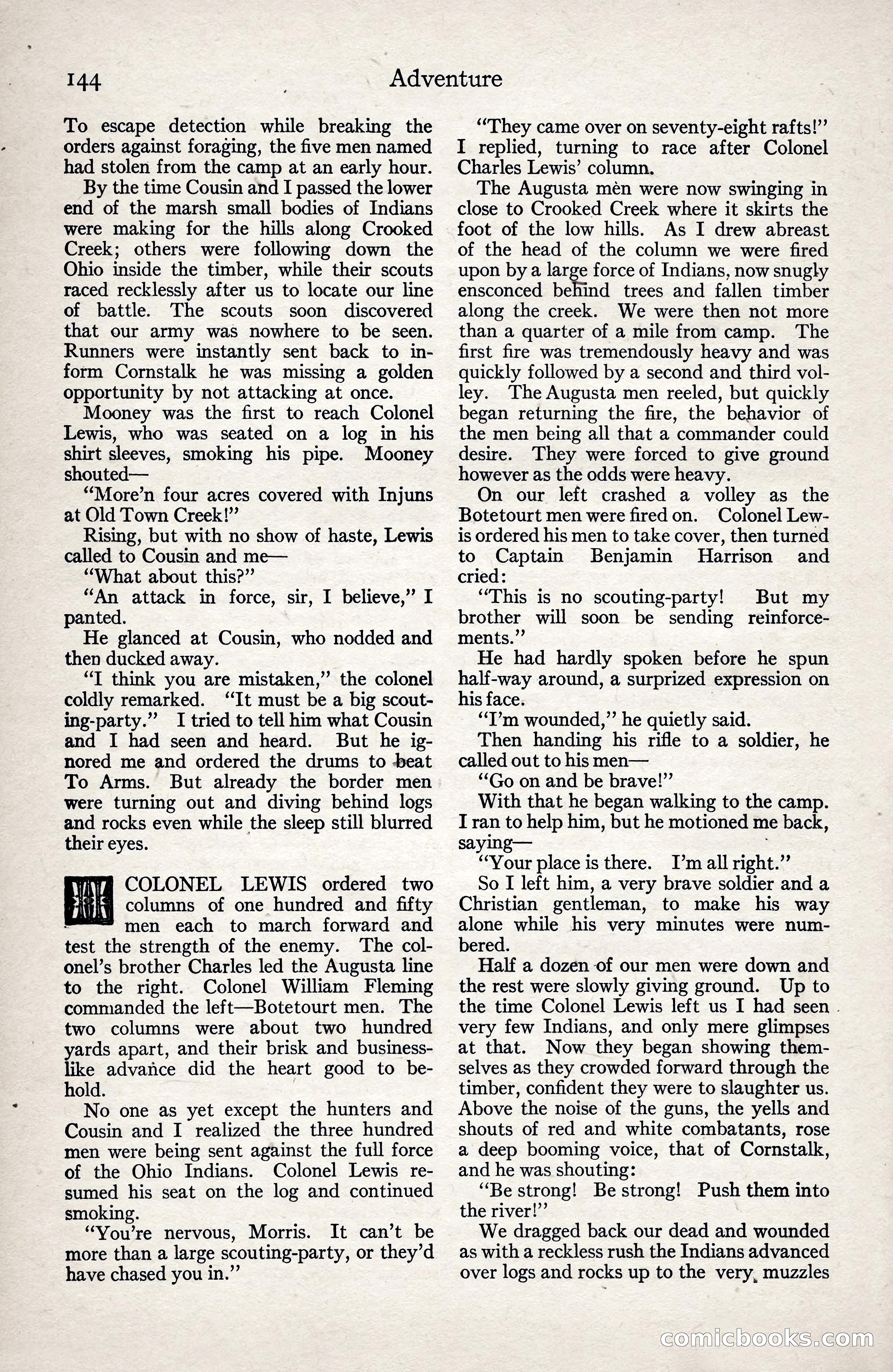 Adventure Magazine, January 3, 1921 — page 154 of 204
