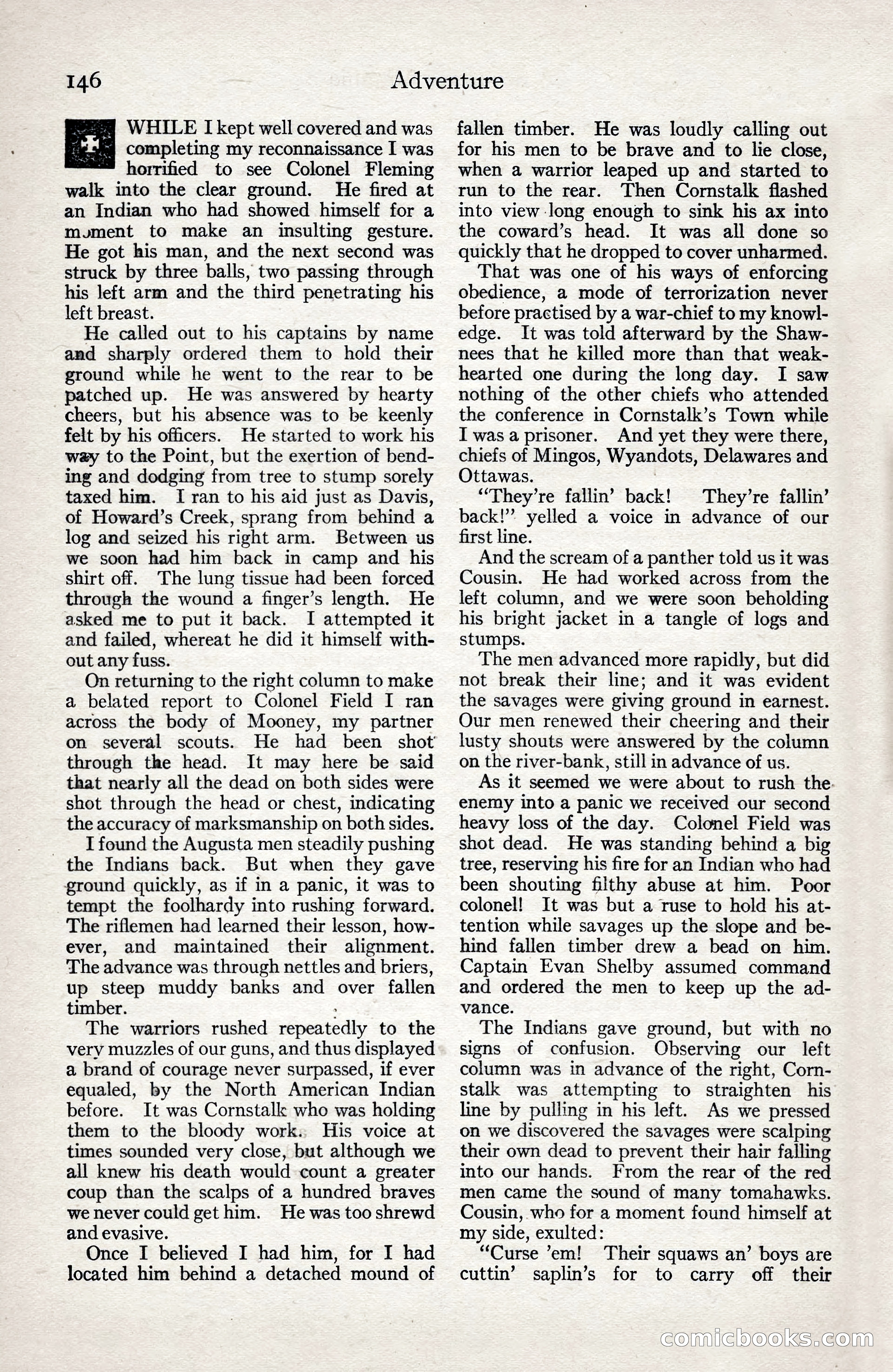 Adventure Magazine, January 3, 1921 — page 156 of 204