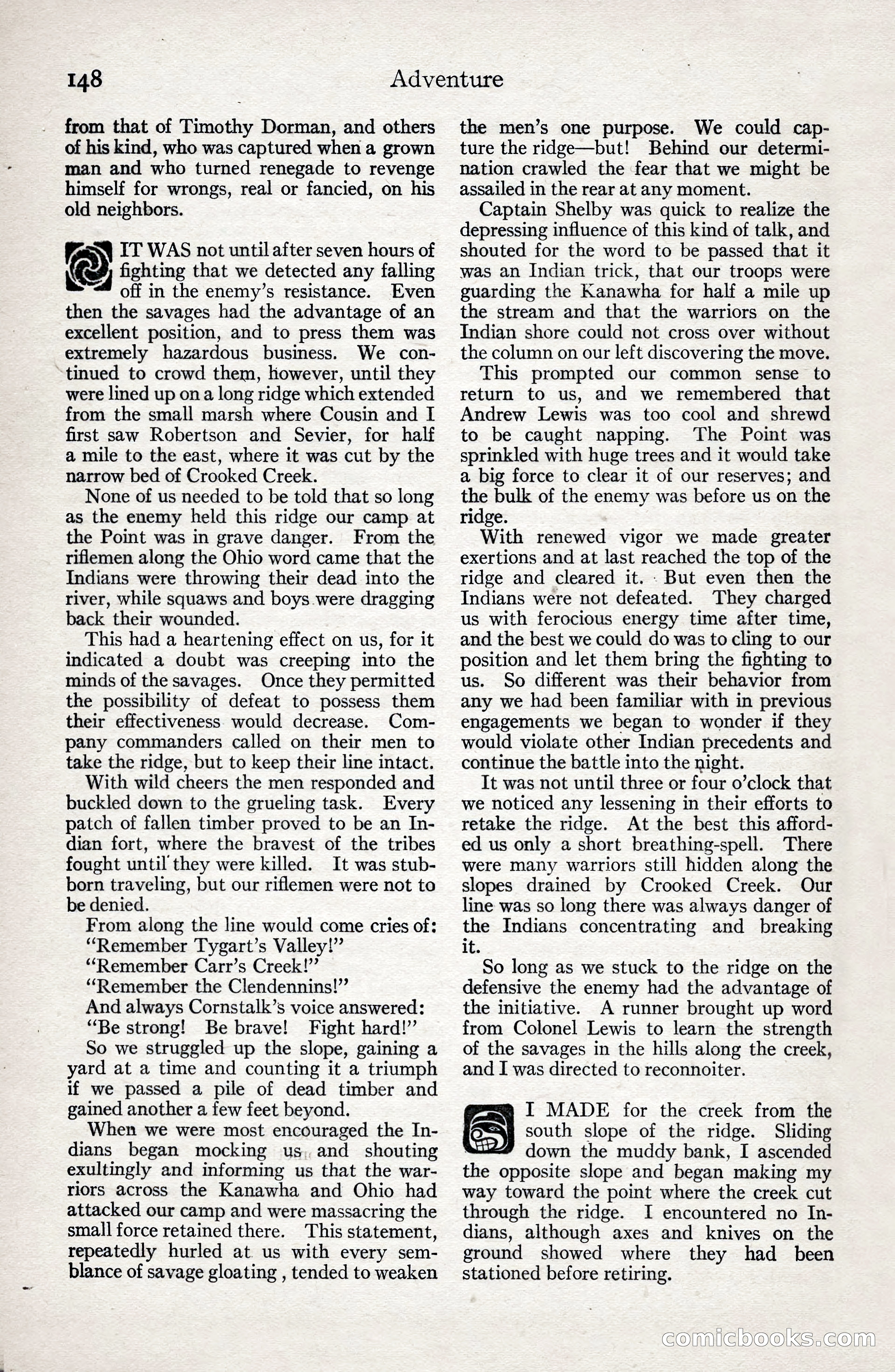 Adventure Magazine, January 3, 1921 — page 158 of 204