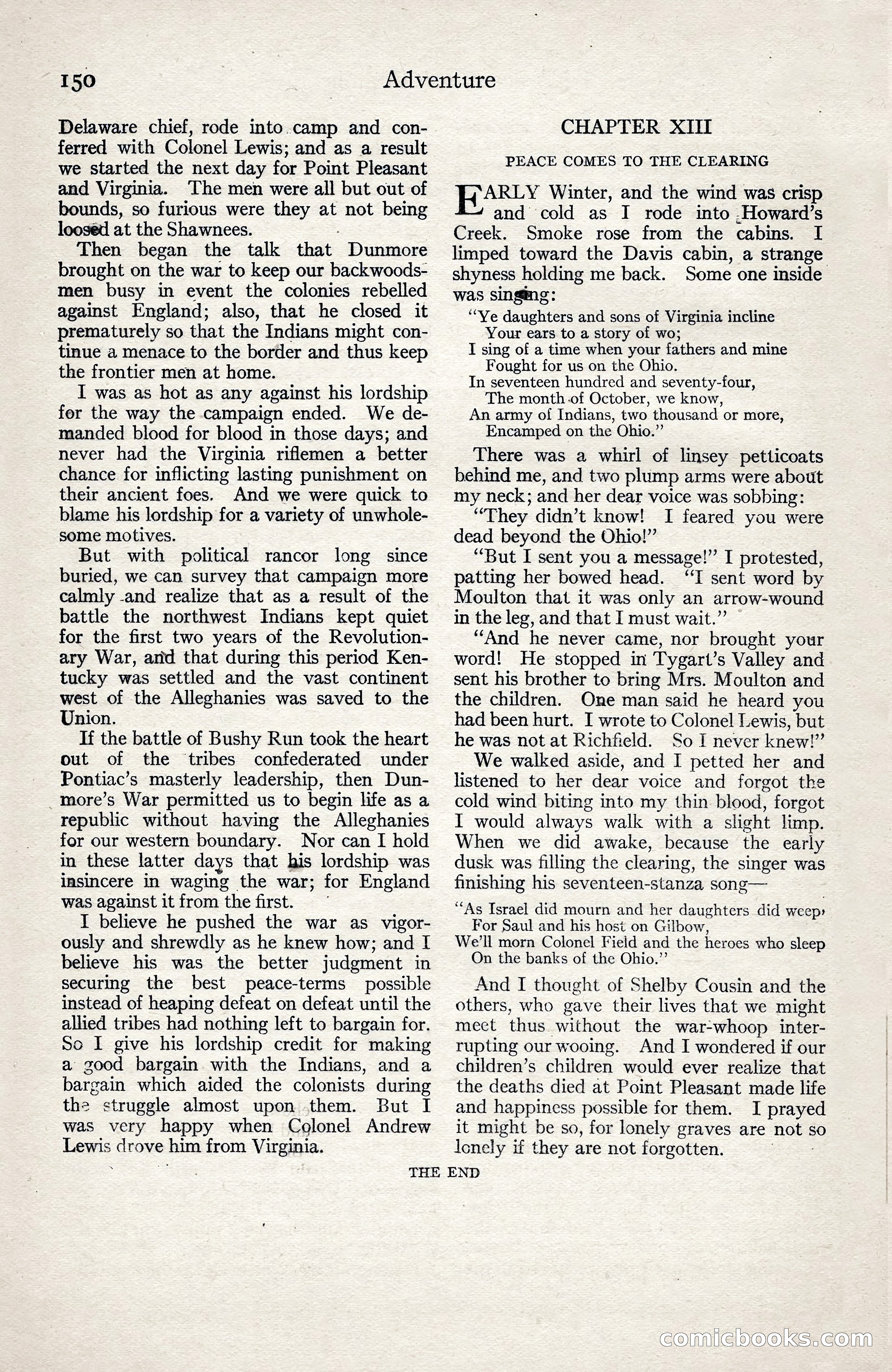 Adventure Magazine, January 3, 1921 — page 160 of 204
