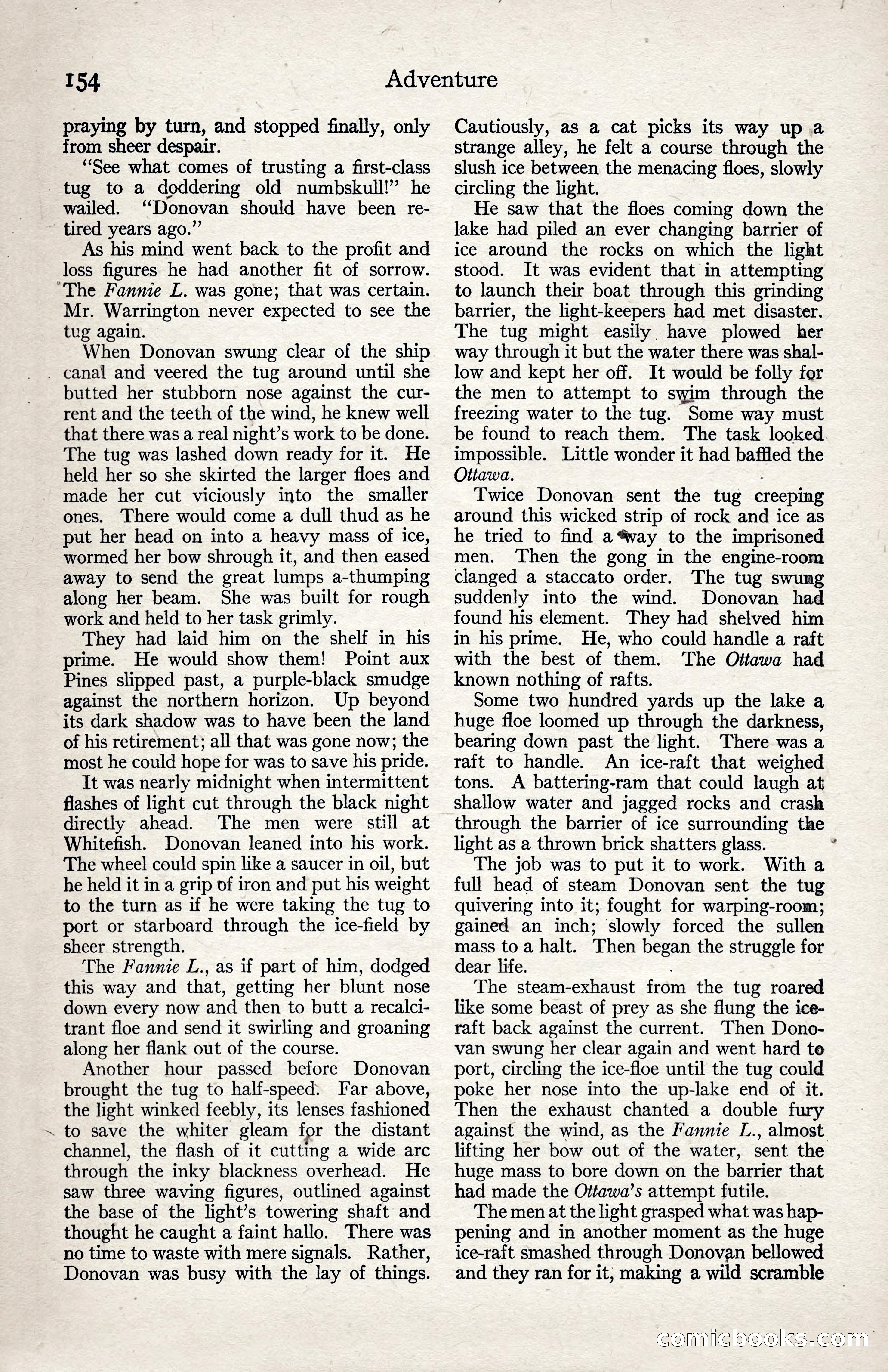 Adventure Magazine, January 3, 1921 — page 164 of 204