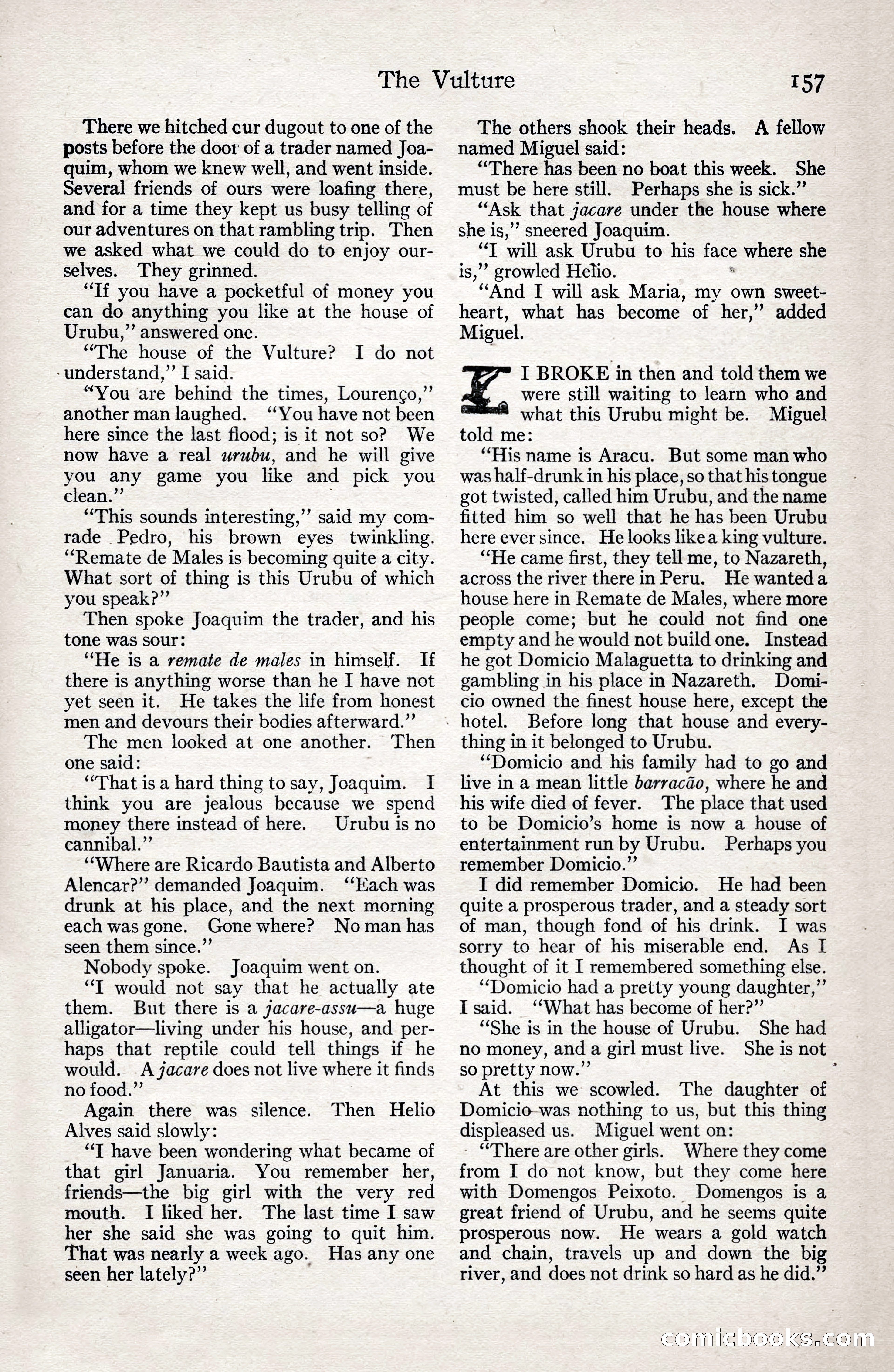 Adventure Magazine, January 3, 1921 — page 167 of 204
