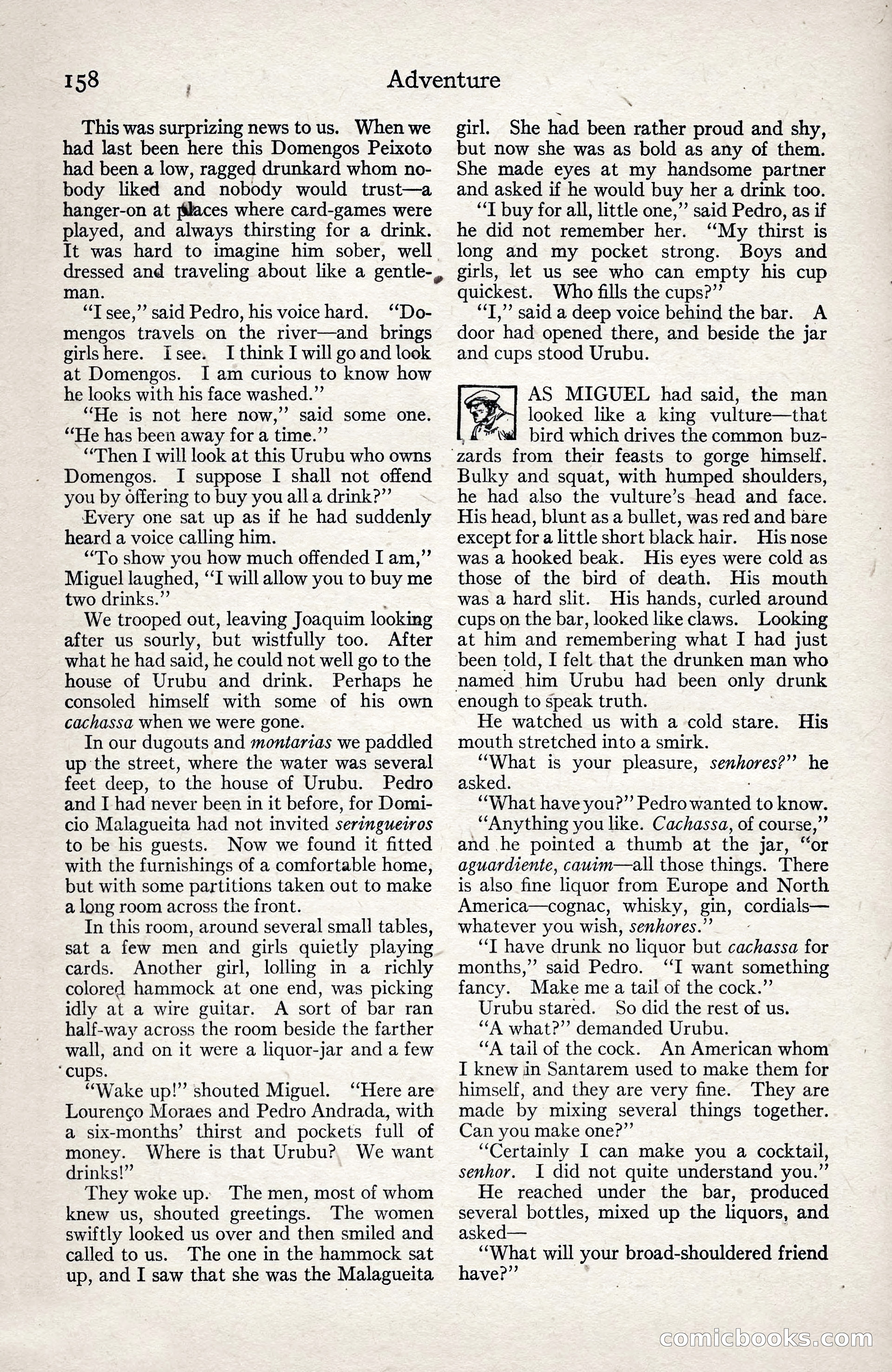 Adventure Magazine, January 3, 1921 — page 168 of 204