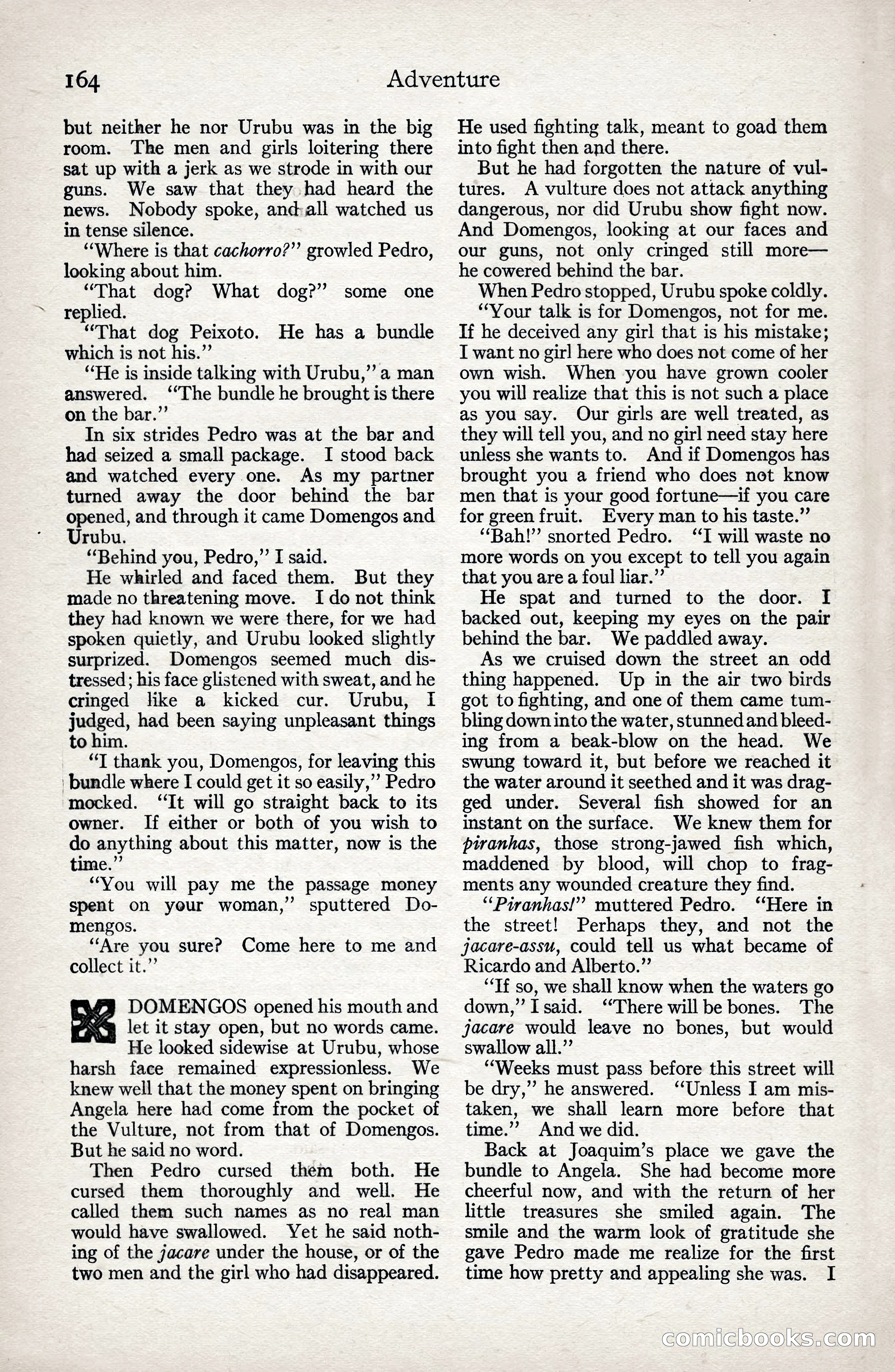 Adventure Magazine, January 3, 1921 — page 174 of 204