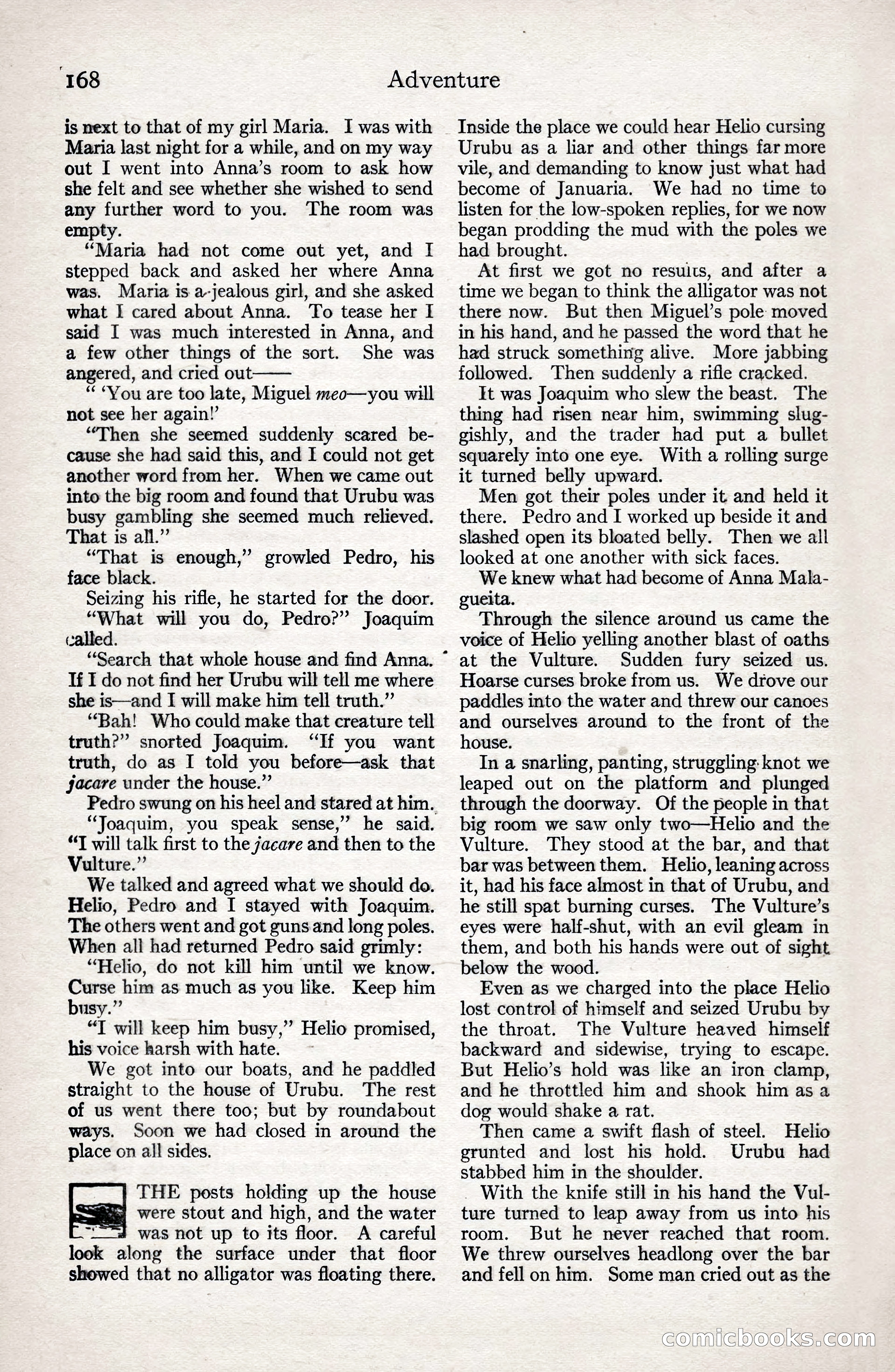 Adventure Magazine, January 3, 1921 — page 178 of 204