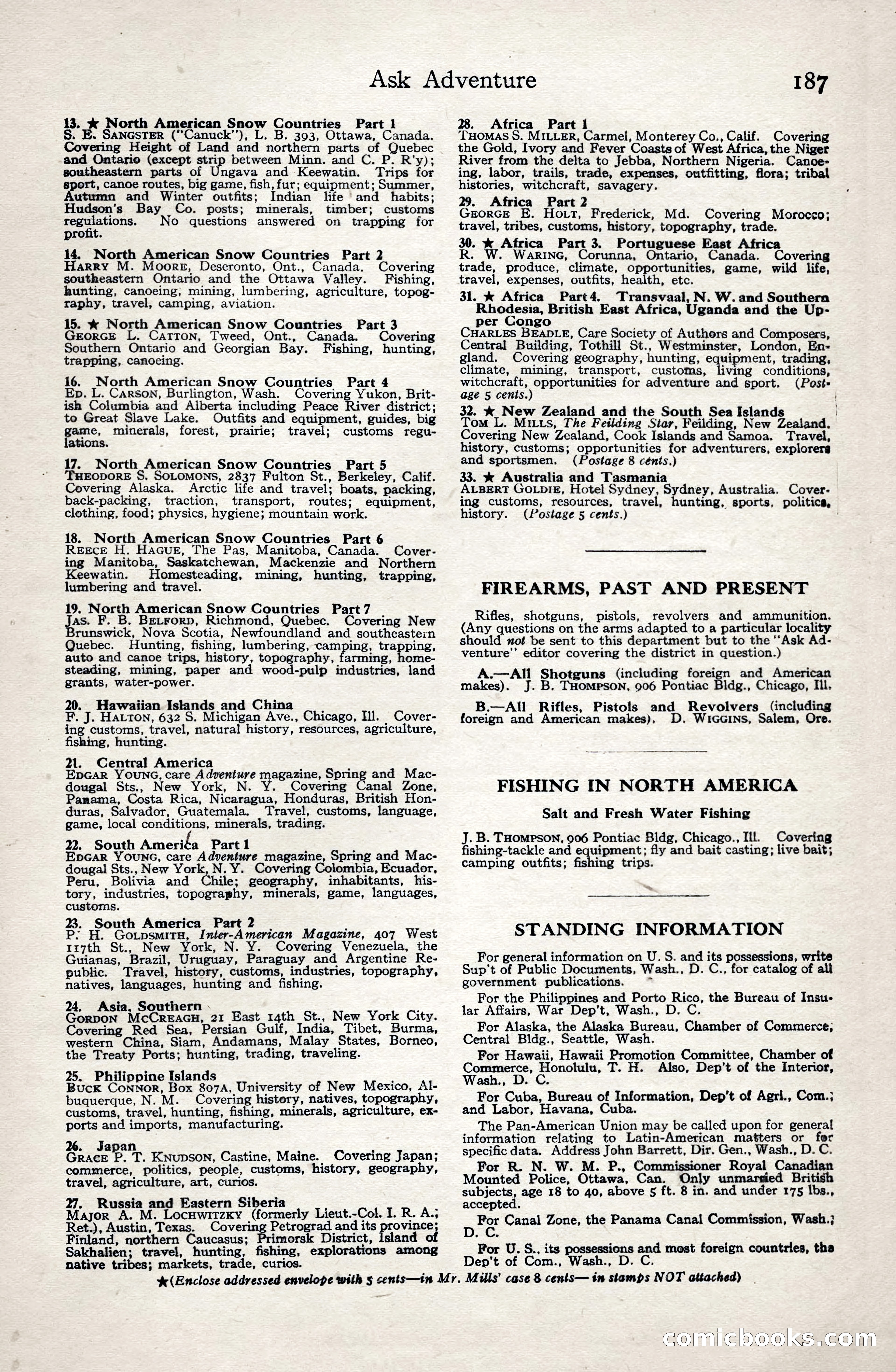 Adventure Magazine, January 3, 1921 — page 197 of 204