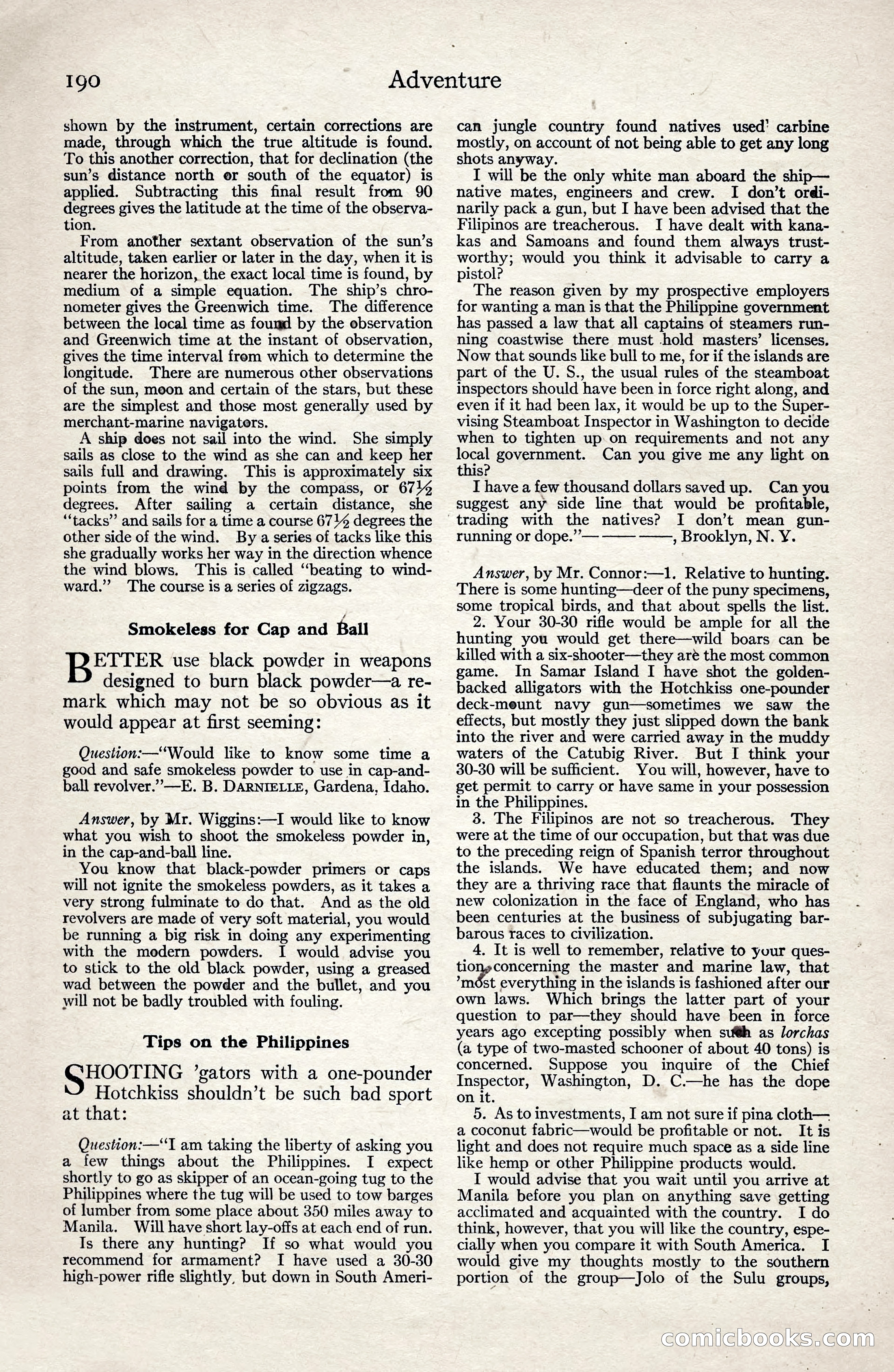 Adventure Magazine, January 3, 1921 — page 200 of 204
