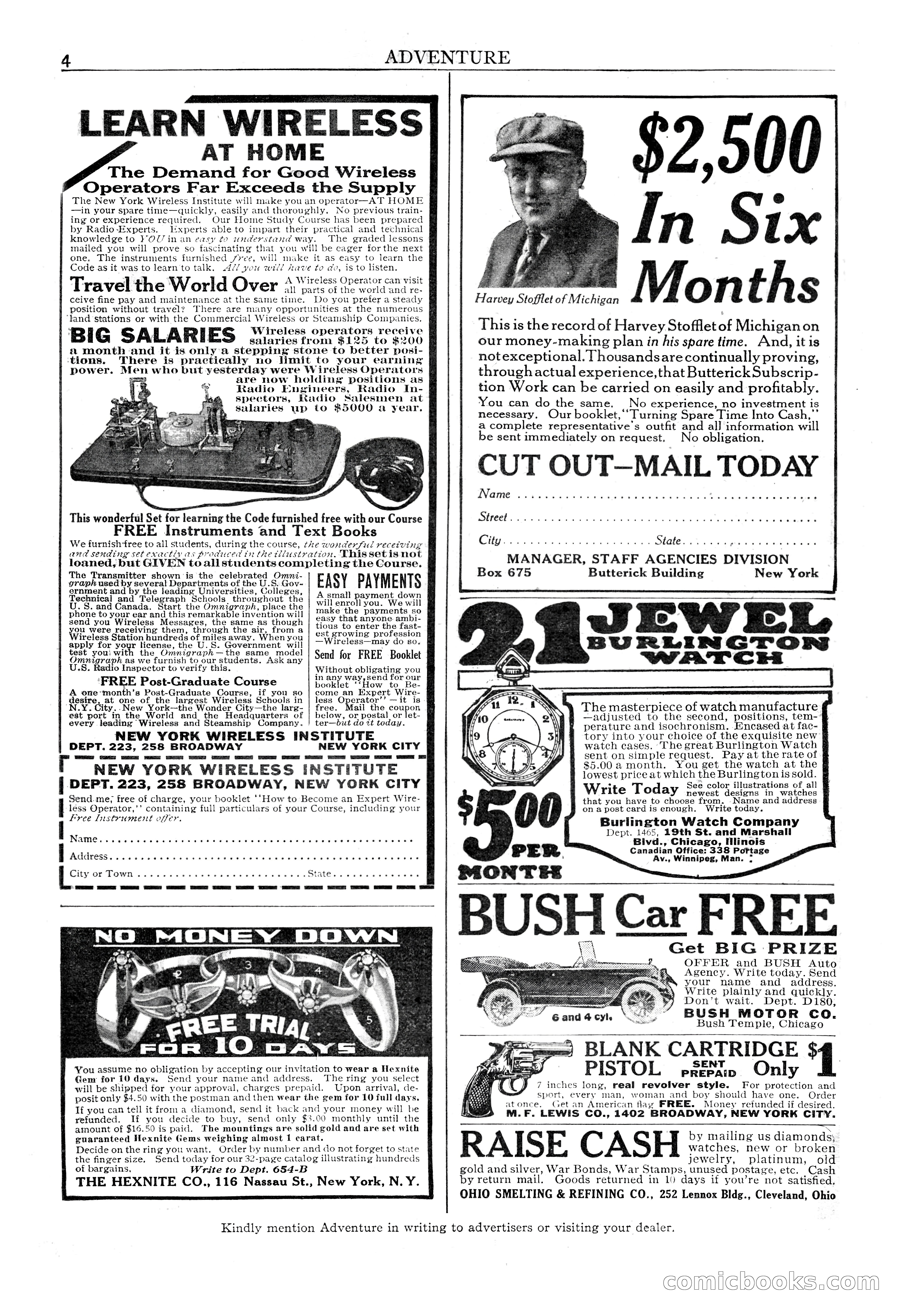 Adventure Magazine, May 3, 1921 — page 6 of 204