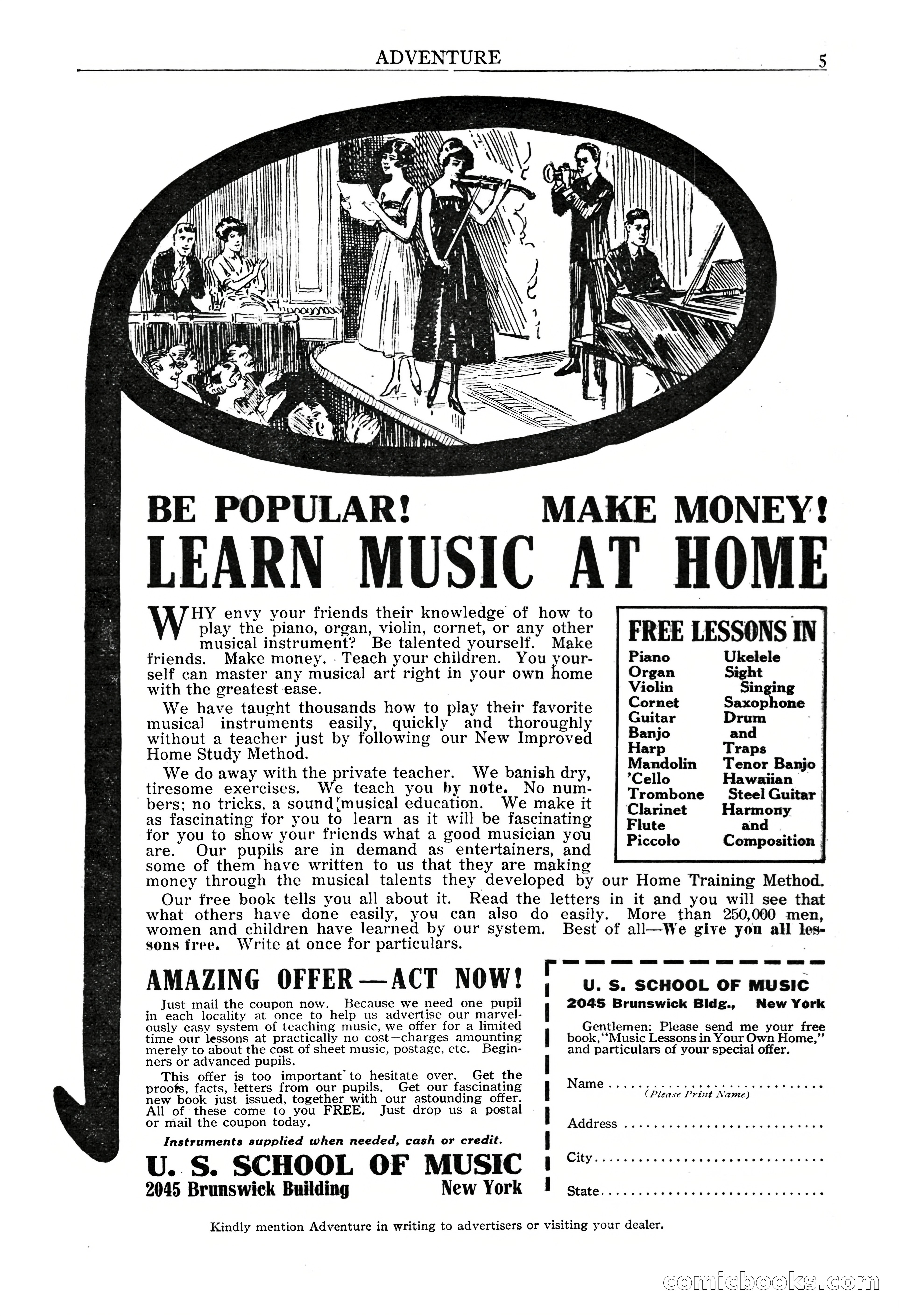 Adventure Magazine, May 3, 1921 — page 7 of 204